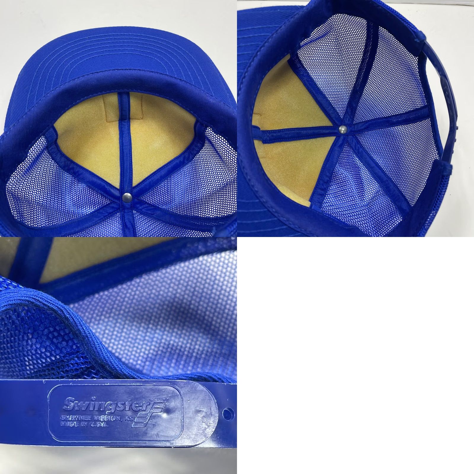 Vintage VINTAGE Swingster Trucker Hat One Size Blue USA 80s 90s Retro Classic Beer Motorcycle Cars Dad Adjustable Men Hat Size US M / EU 48-50 / 2 - 8 Thumbnail