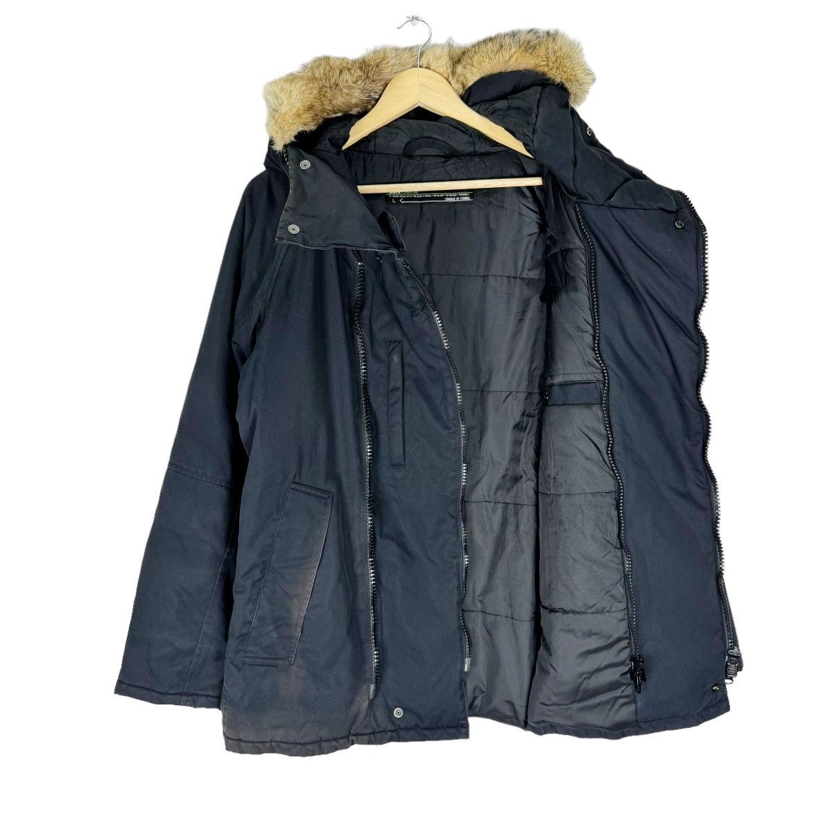 If Six Was Nine ❄️BACK CHANNEL FUR HOODIE DOWN ZIPPER JACKET Size US L / EU 52-54 / 3 - 9 Thumbnail
