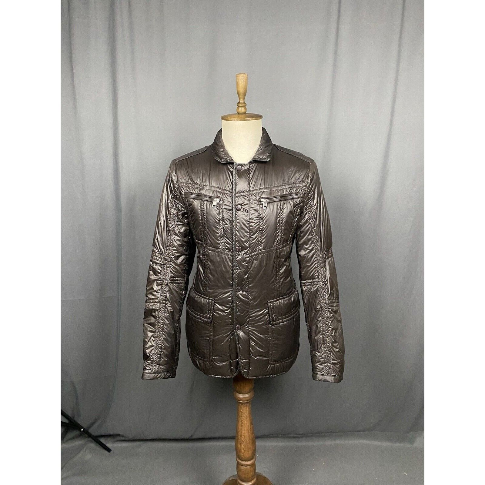 Moncler Moncler Gaetan Giubbotty Men's Brown Down Insulated Sportcoa Size US L / EU 52-54 / 3 - 3 Thumbnail
