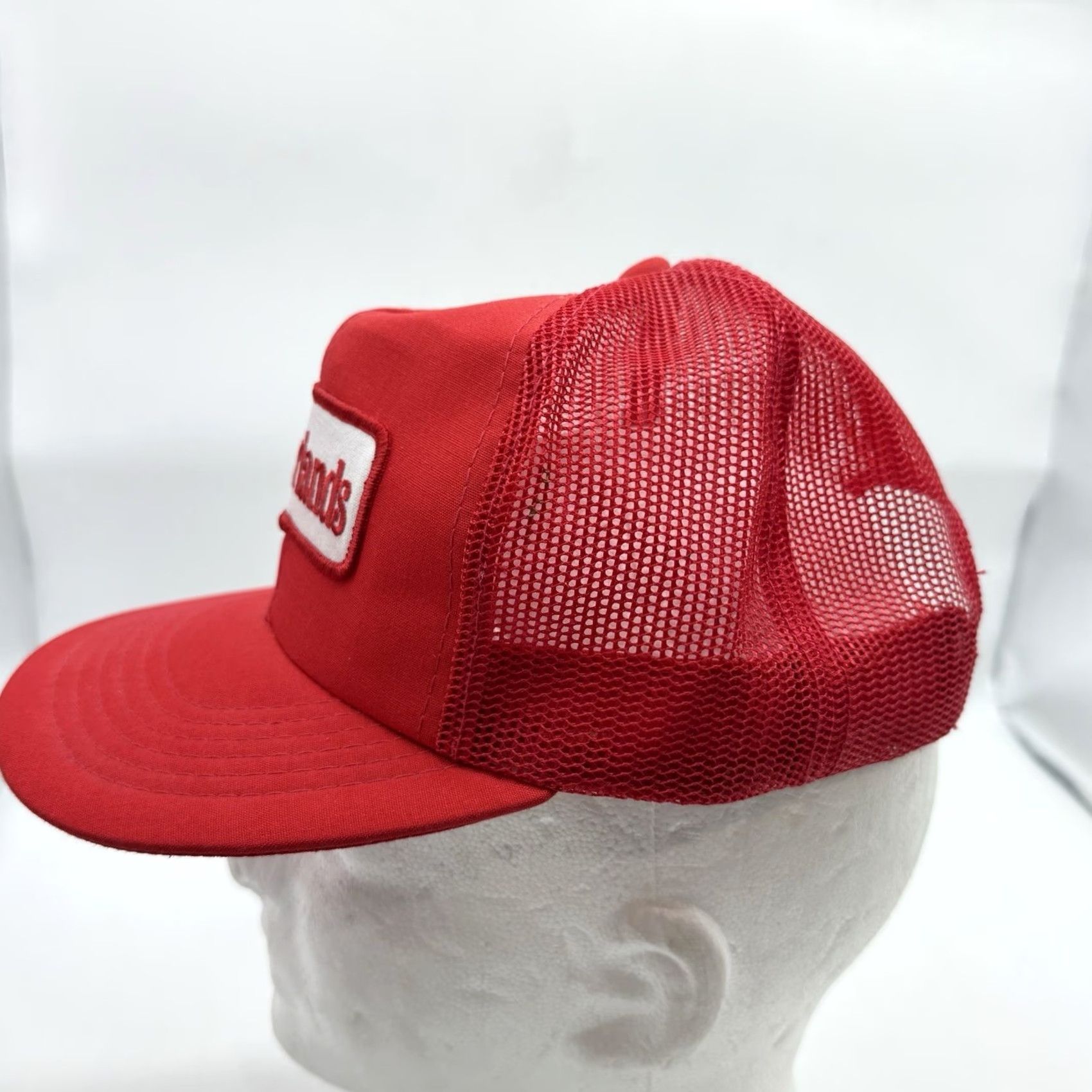 Vintage VINTAGE Sutherlands Hardware Adjustable Red Snapback Trucker Cap Hat USA Baseball Cap Men Adjustable Red Jeans? Size ONE SIZE - 5 Thumbnail