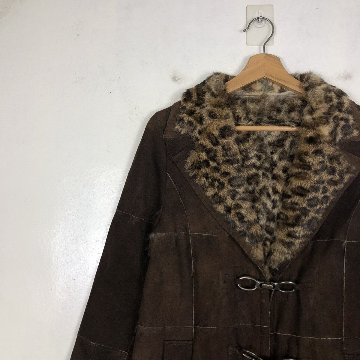 Vintage 📌VINTAGE BIKER SHEARLING LEATHER JACKET GEORGES RECH PARIS Size US M / EU 48-50 / 2 - 9 Thumbnail