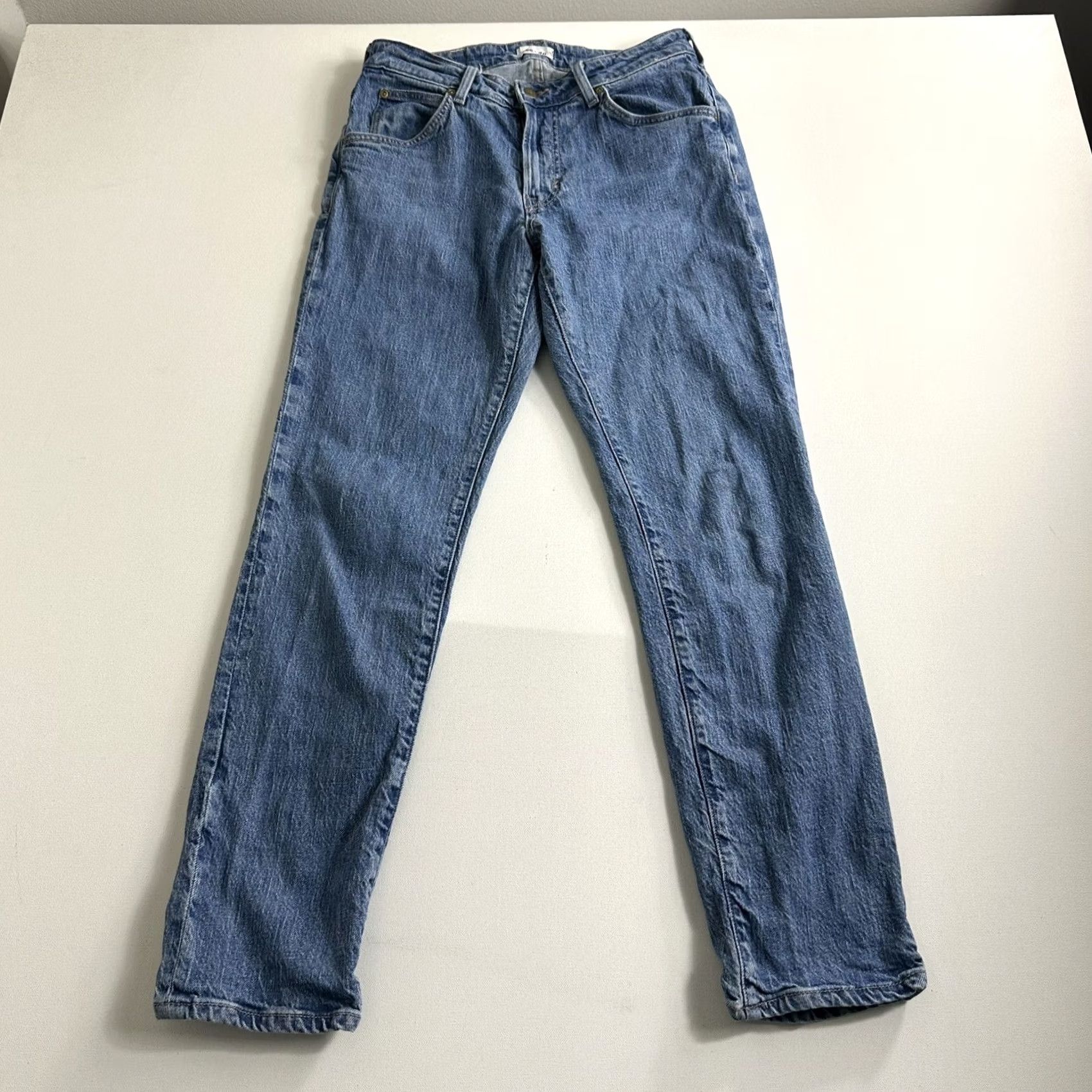 Lee Lee x H&M Denim Jeans Mens Size 30X32 Blue Straight Leg Mid-Rise 5 Pocket Jeans Size US 30 / EU 46 - 2 Thumbnail