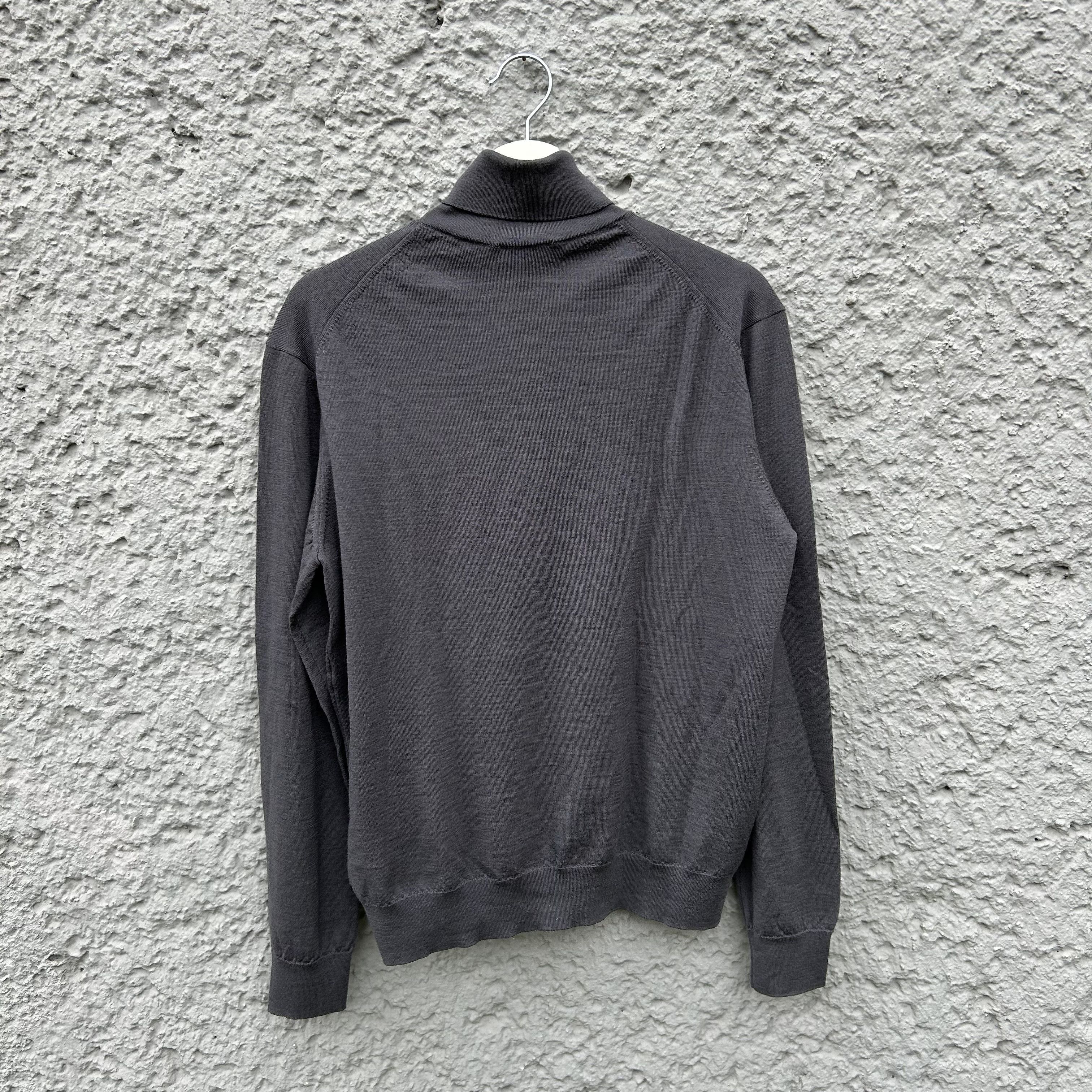 Christophe Lemaire × Lemaire Lemaire Grey Wool Turtleneck Sweater Top Size US M / EU 48-50 / 2 - 2 Thumbnail