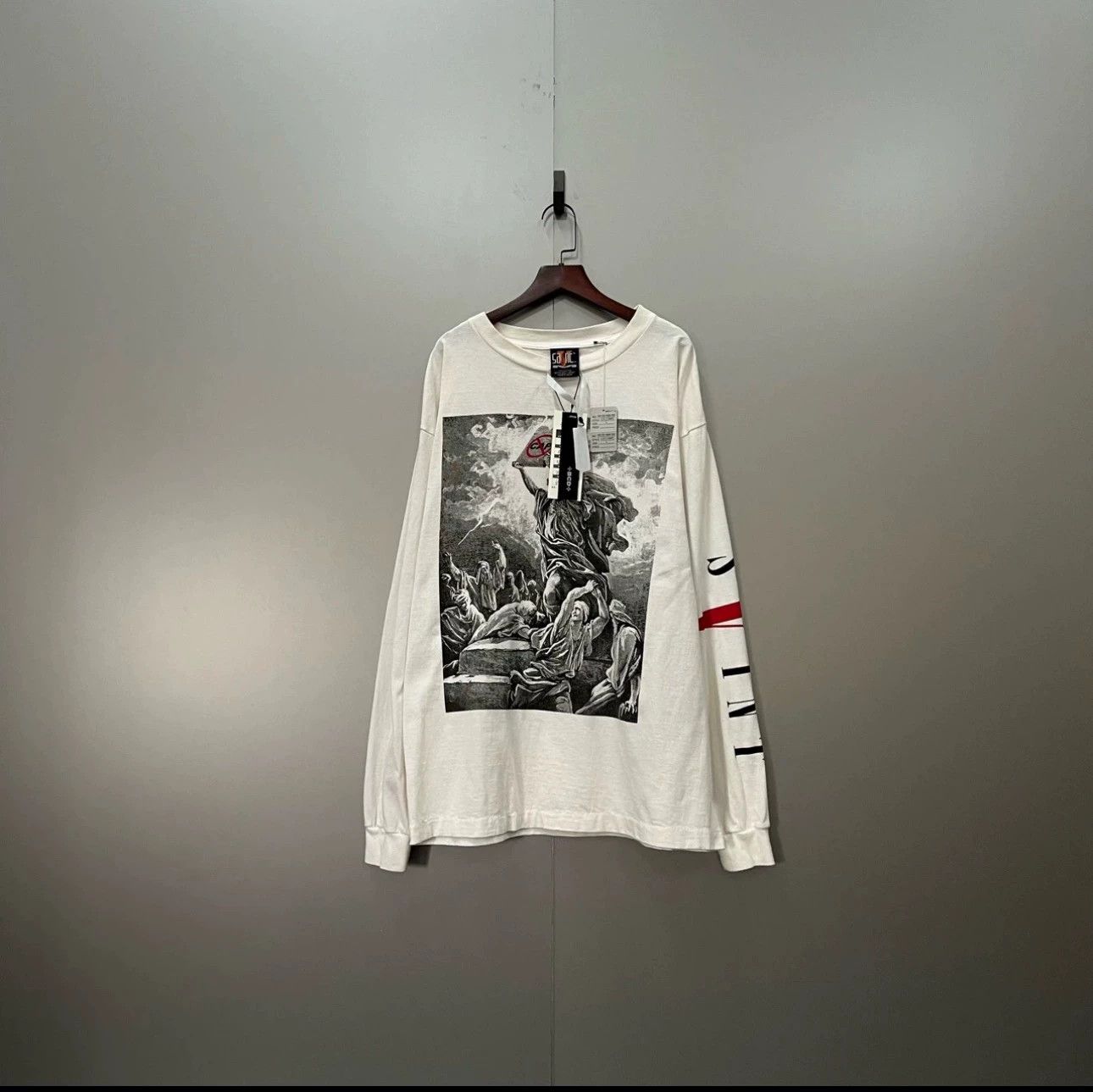 Saint Michael Saint Michael Figure oil painting pattern printing long sleeve Size US XL / EU 56 / 4 - 1 Thumbnail