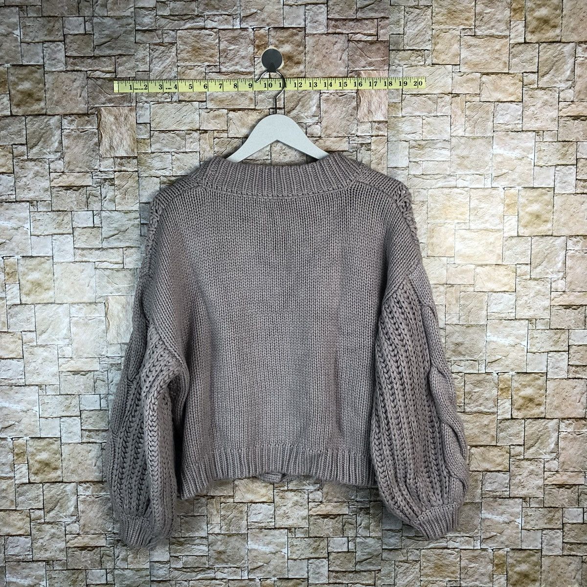 Aran Isles Knitwear A.G. Plus Park Ave Purple Cardigan cable Knitwear #A1081 Size L / US 10 / IT 46 - 11 Thumbnail