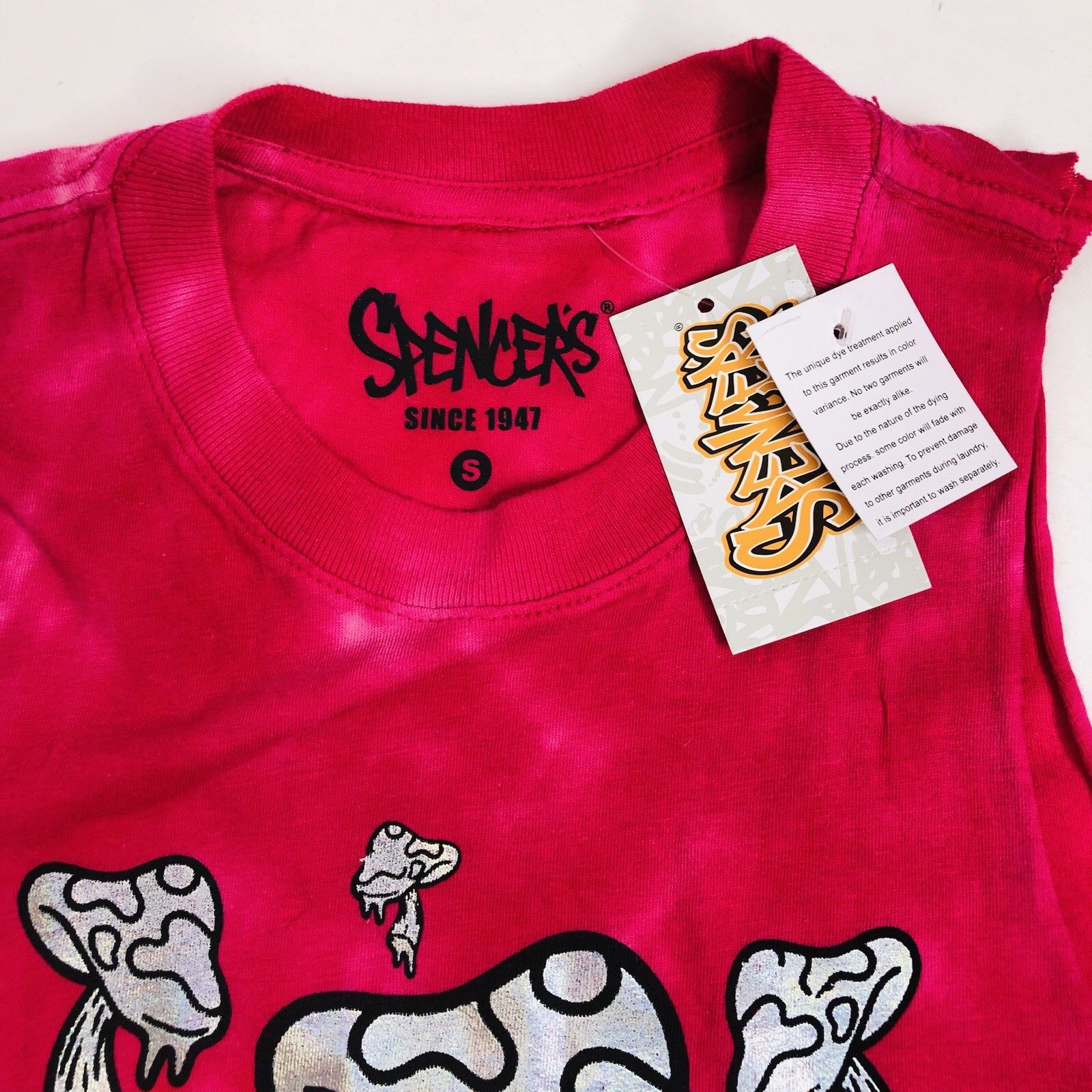 Other NWT Spencer’s Tie Dye Fringe Tank Top Sz S Metallic Mushroom Size S / US 4 / IT 40 - 5 Thumbnail