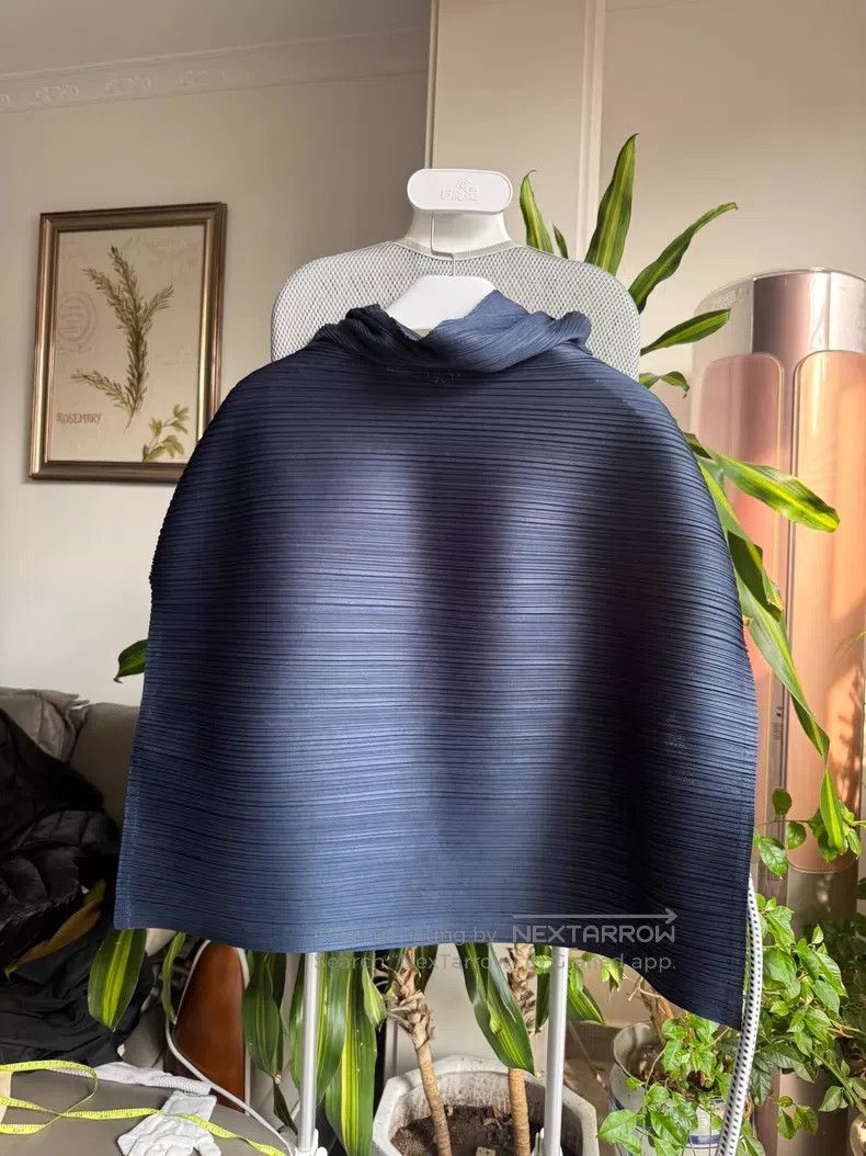 Issey Miyake Issey Miyake Deep Blue Spring Pile Collar Long Sleeve Size L / US 10 / IT 46 - 6 Thumbnail