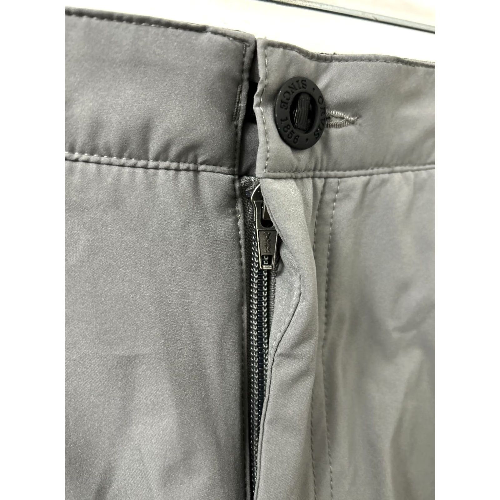 Orvis Orvis Mens 32 Gray Tech Shorts Flat Front Chino Nylon Spandex Pockets Zipper 8.5” Outdoor Casual Han Size US 32 / EU 48 - 6 Thumbnail