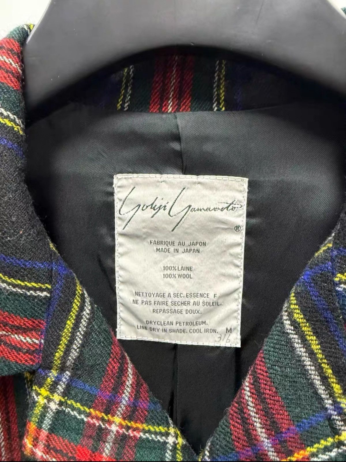 Yohji Yamamoto 90s Yohji Yamamoto plaid blazer Size 46R - 5 Thumbnail