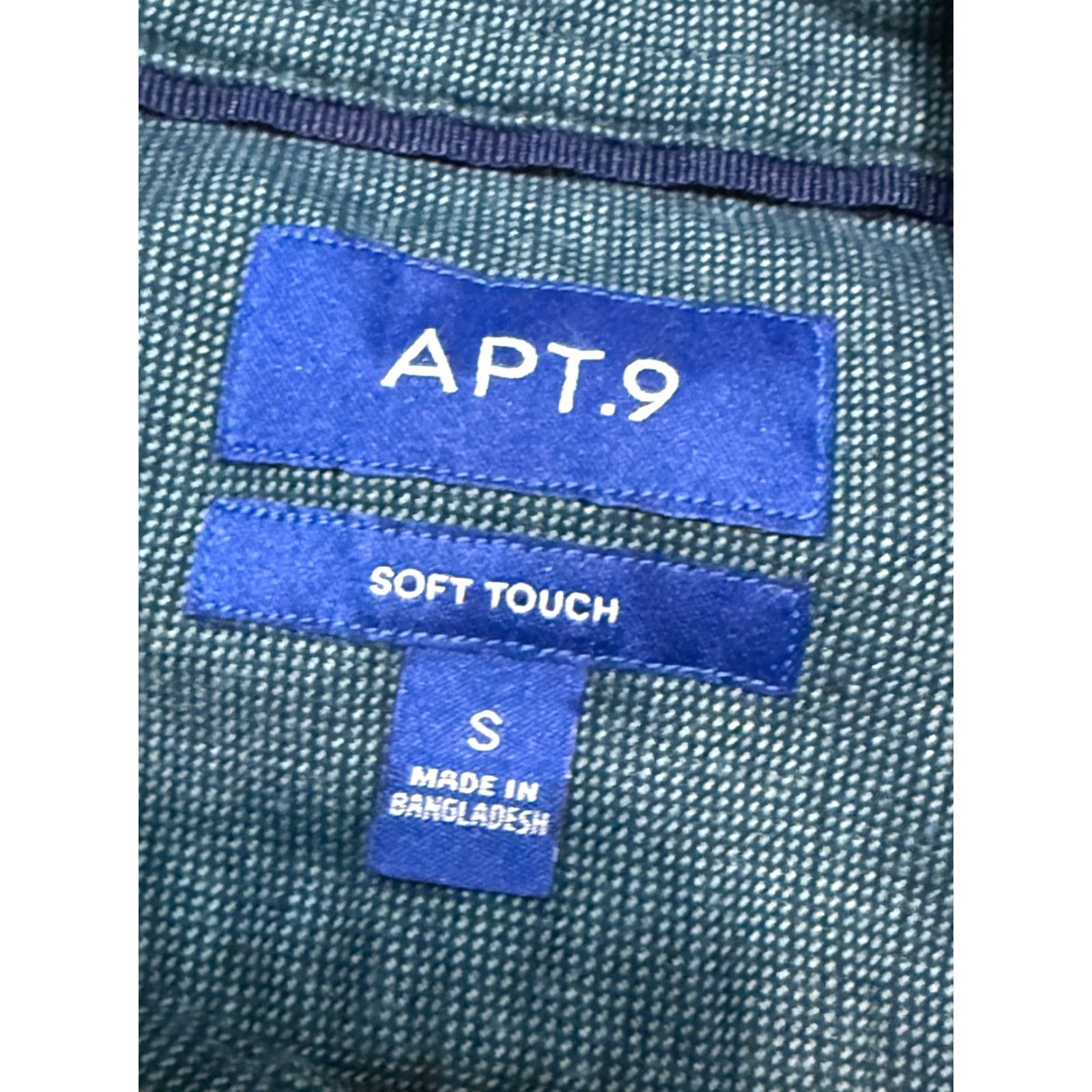 Apt. 9 APT. 9 Shirt Men's Size Small Green Blue Long Sleeve Button Up Soft Touch Size US S / EU 44-46 / 1 - 5 Thumbnail