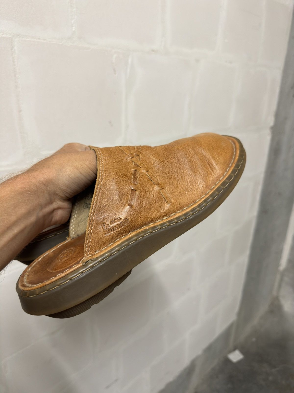 Dr. Martens Dr Martens Brown leather sandals slip on rare avant garde Size US 9 / EU 42 - 9 Thumbnail
