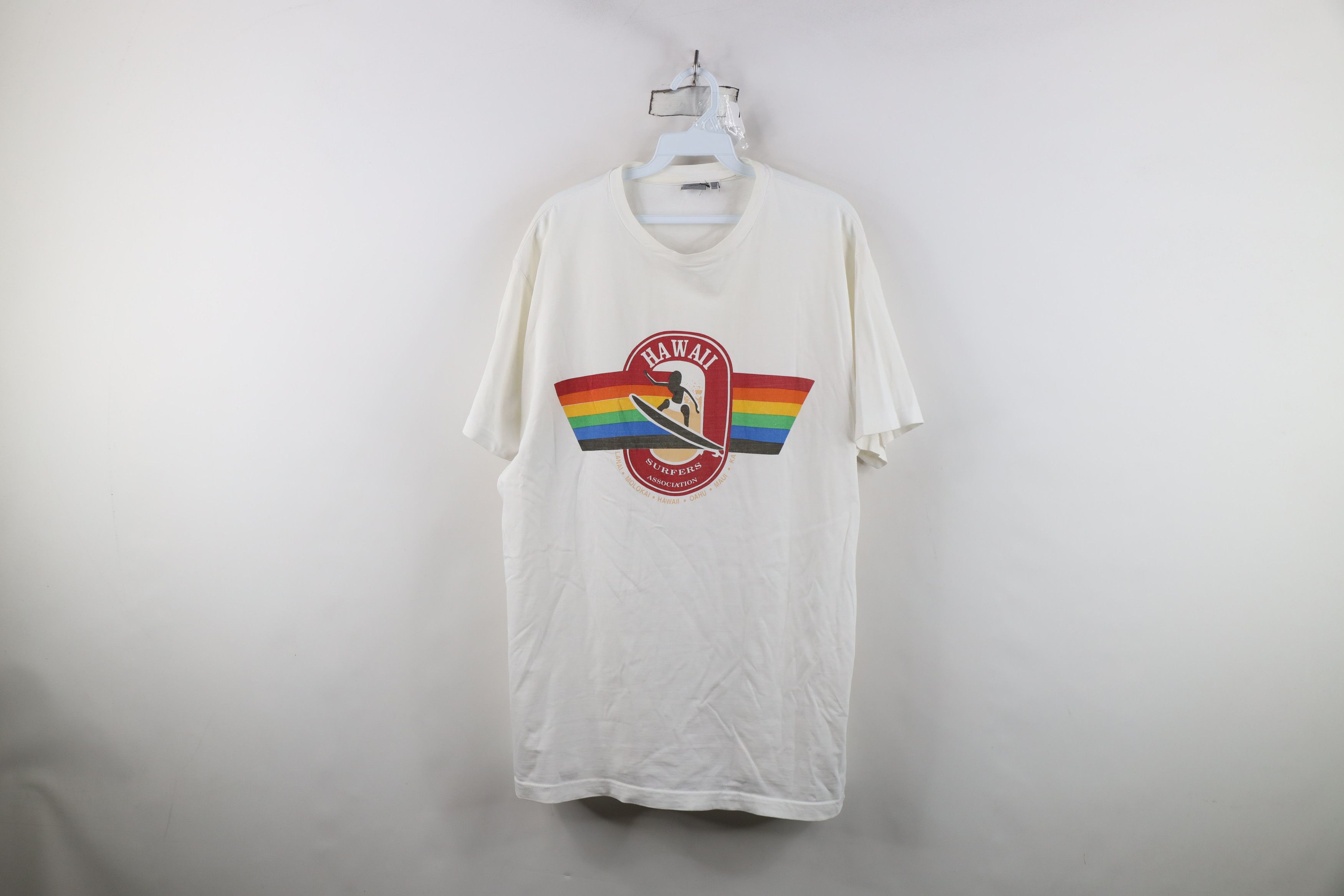 Vintage Vintage 90s Streetwear Surfers Association Surfing T-Shirt Size US XXL / EU 58 / 5 - 1 Thumbnail