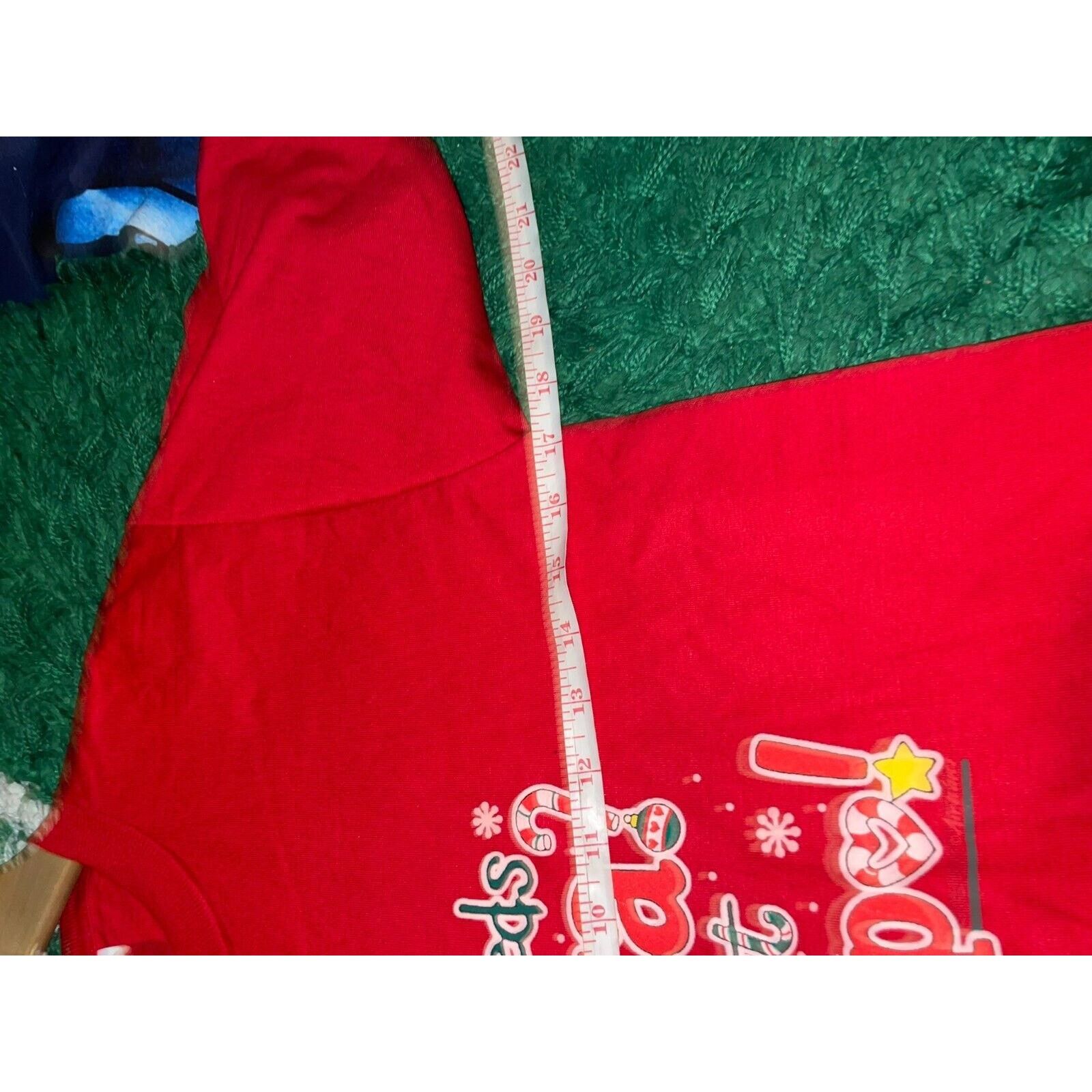 Jerzees Vintage Test Print Shirt Christmas Santa Grandpa Red Tee VTG Size US S / EU 44-46 / 1 - 9 Thumbnail