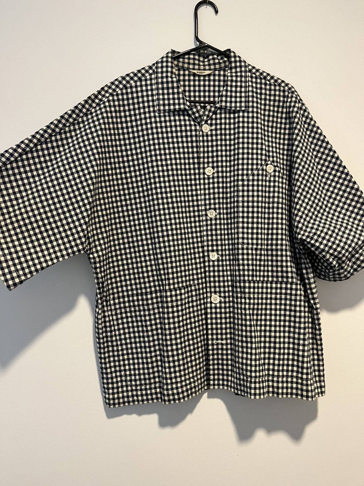 Barena Venezia Gingham short sleeve button up Size US M / EU 48-50 / 2 - 1 Thumbnail