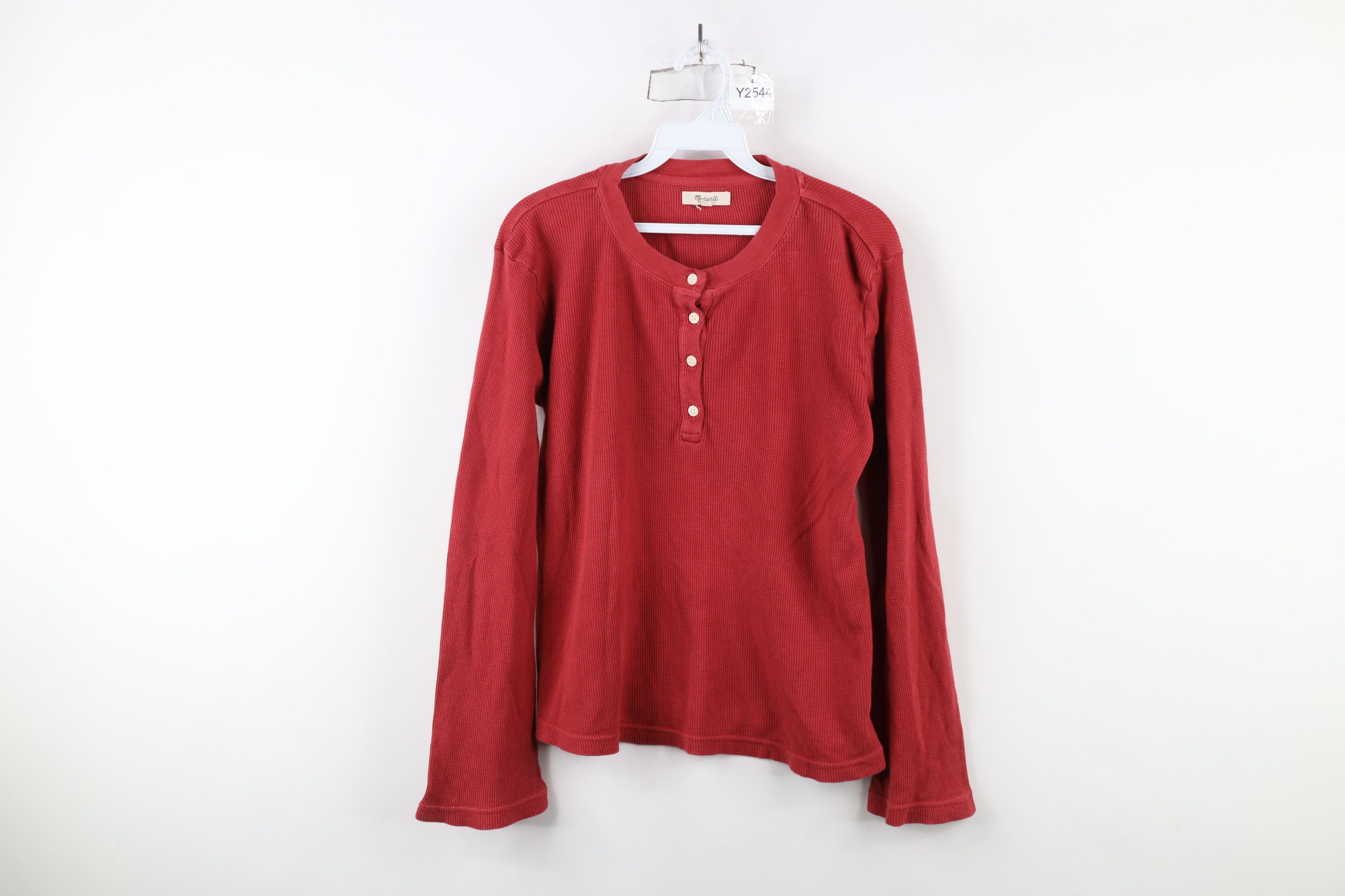 Madewell × Vintage Madewell Sleeve Thermal Waffle Knit Long Sleeve T-Shirt Size M / US 6-8 / IT 42-44 - 1 Thumbnail