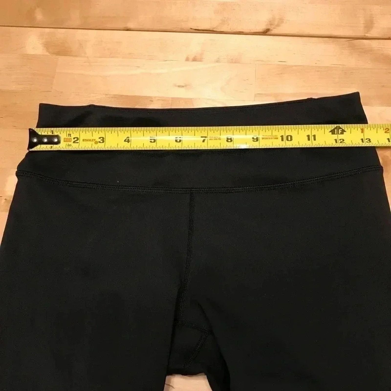 Athleta Athleta Asym Mesh Sonar Tight Leggings Black Gold Silver Size 26" / US 2 / IT 38 - 6 Thumbnail