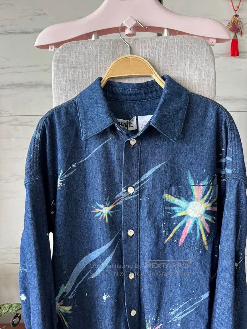 Loewe Loewe Howl's Moving Castle Collaboration Denim Jacket, Shi Size 4XL / US 24-26 - 6 Thumbnail
