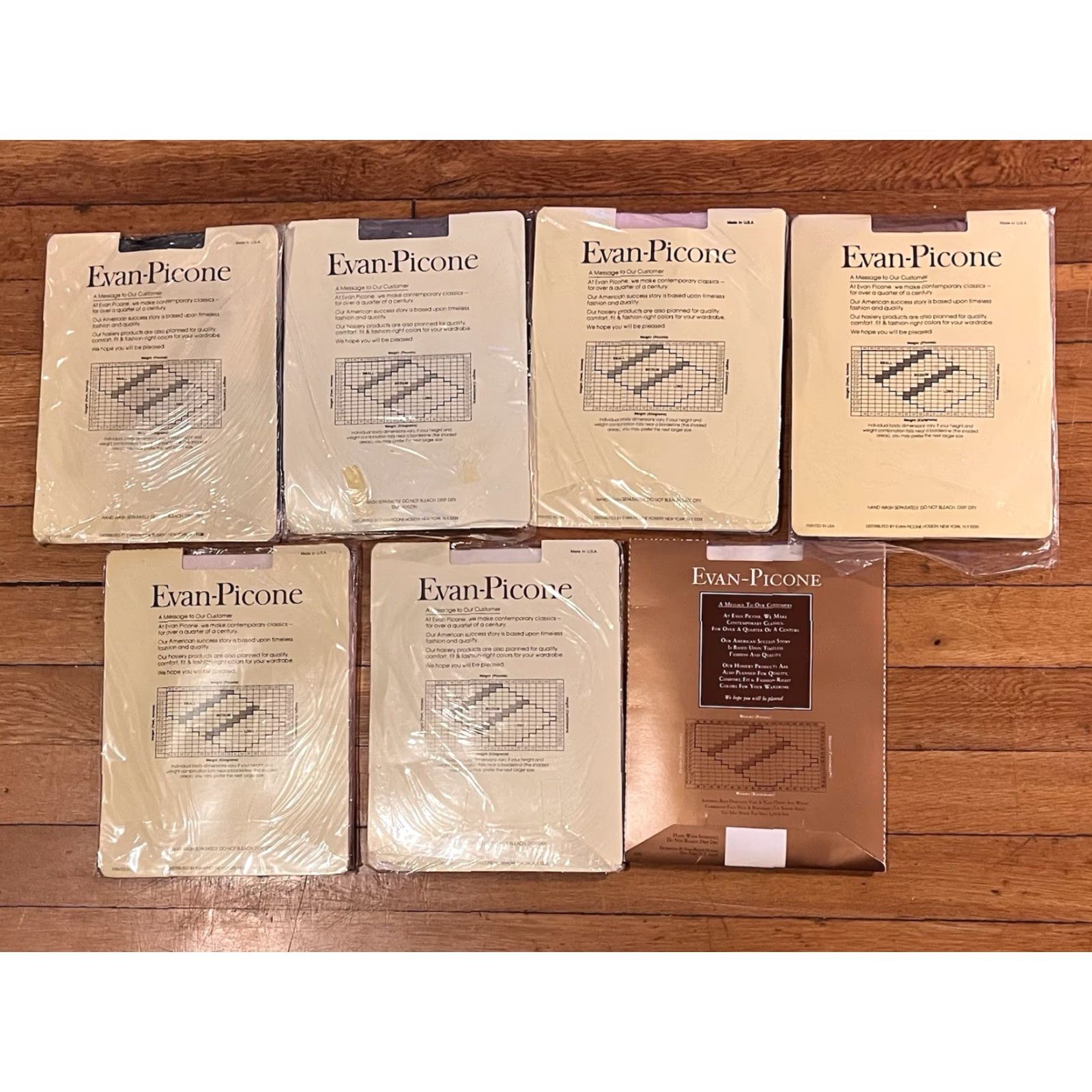 Evan Picone VINTAGE Evan Picone Panty Hose Women’s Medium Lot Pearlessence Pantyhose Navy 7pc Sheer Control Top Tights Womens Size 32" / US 10 / IT 46 - 2 Thumbnail