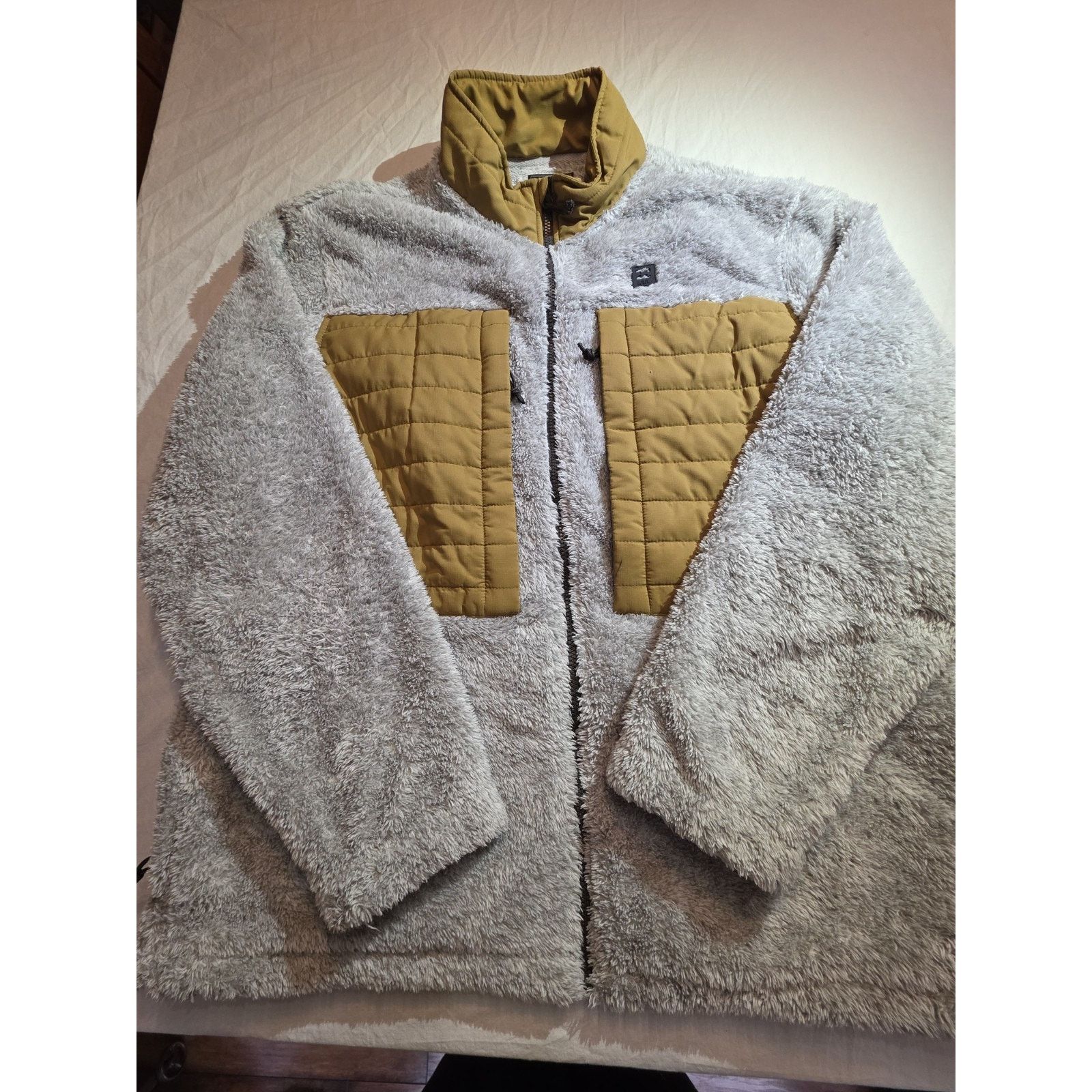 Billabong Billabong Mens A/Div Glacier Mock Neck Zip Up Grey/tan Size US XXL / EU 58 / 5 - 2 Thumbnail