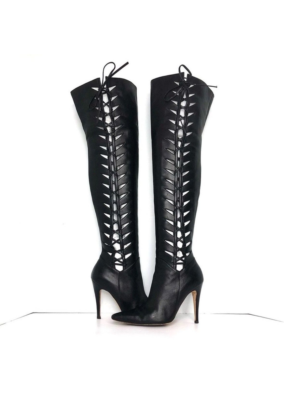 Manolo Blahnik Manolo Blahnik Cutout Heeled Boots Size US 7 / IT 37 - 1 Thumbnail