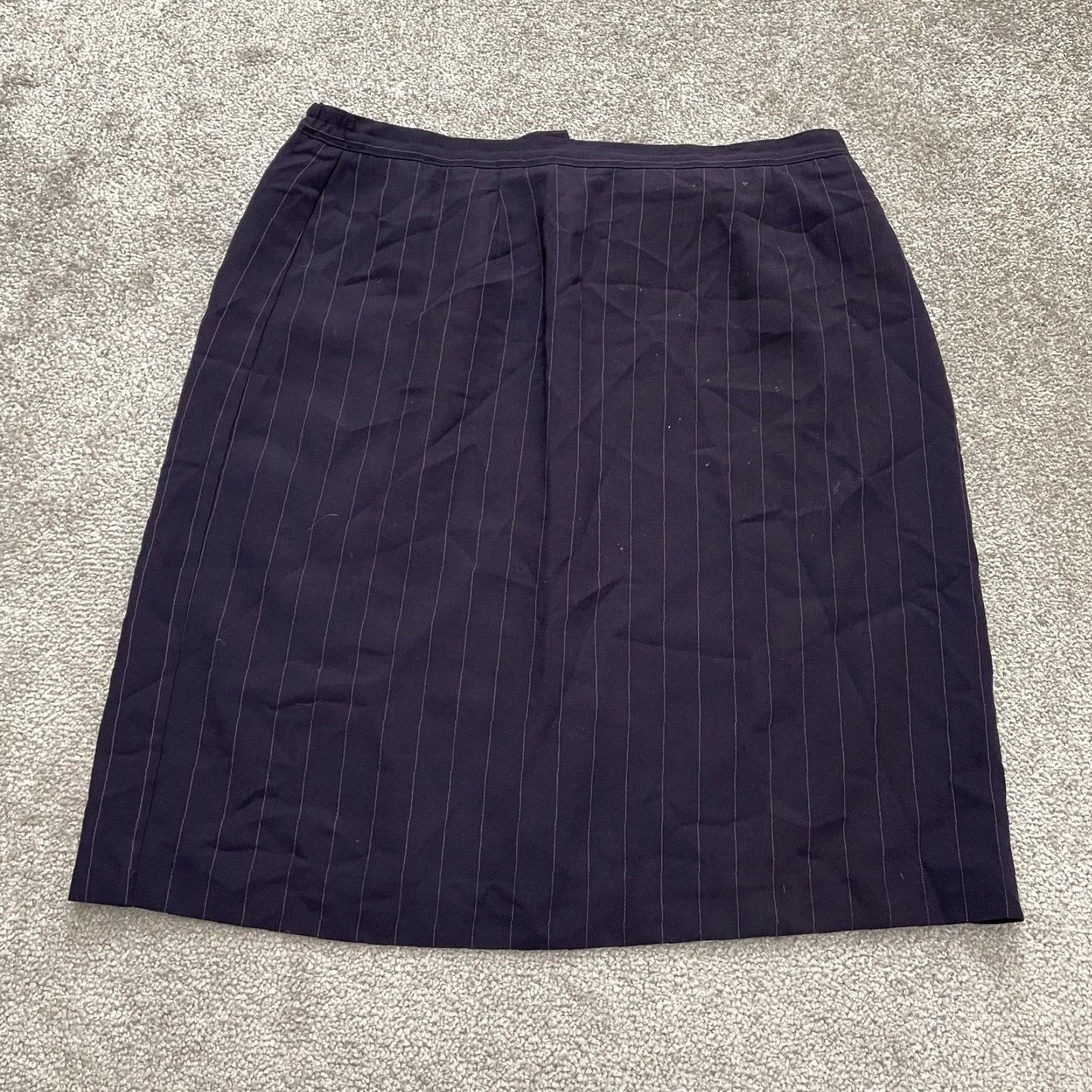 Bob Mackie Bob Mackie Blazer Mini Skirt Suit Set Womens 16 Purple Stripe Business Formal Size 38" / US 16 / IT 52 - 5 Thumbnail
