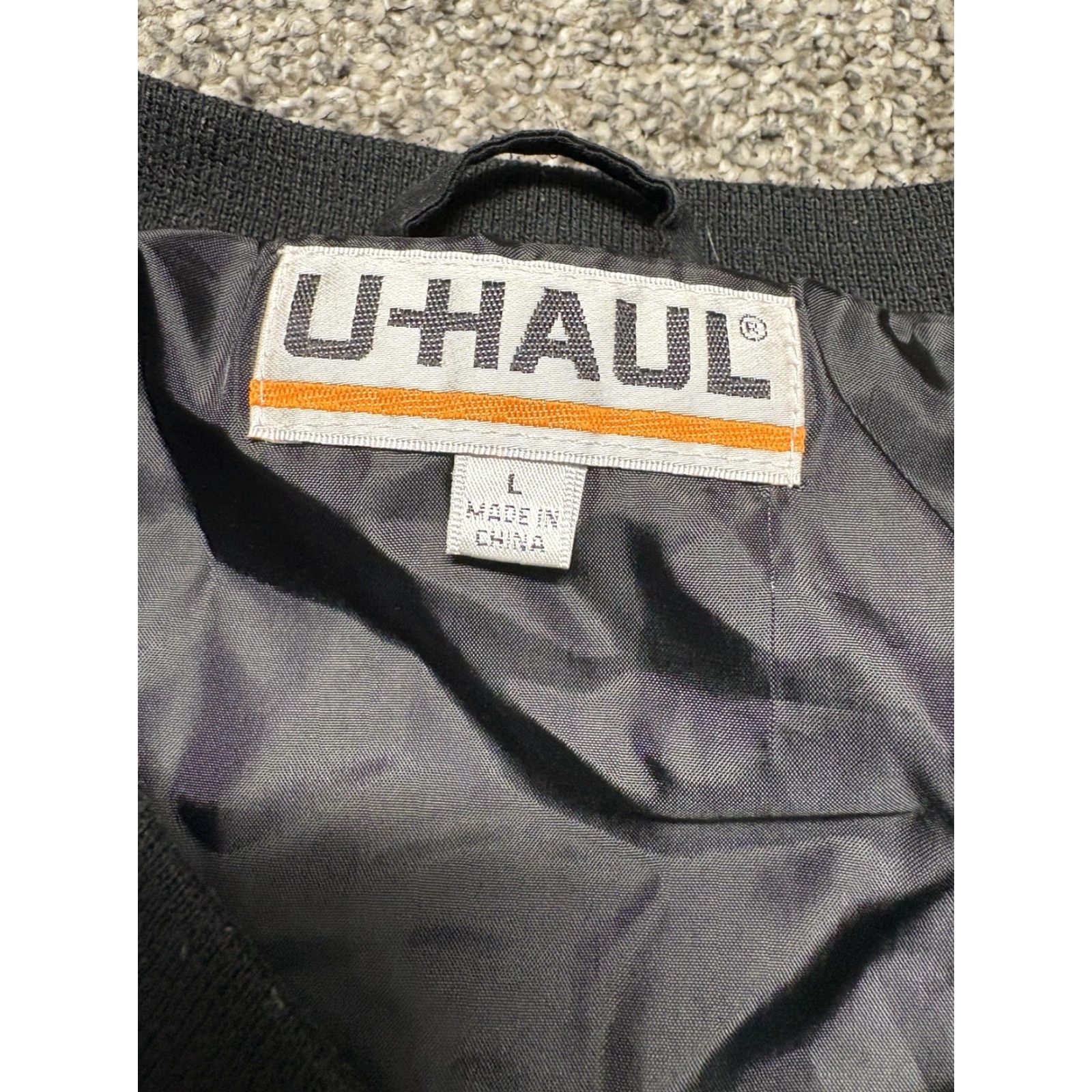 Vintage UHAUL Jacket Reflective Mens Large Black Pullover Windbreaker Size US L / EU 52-54 / 3 - 4 Thumbnail