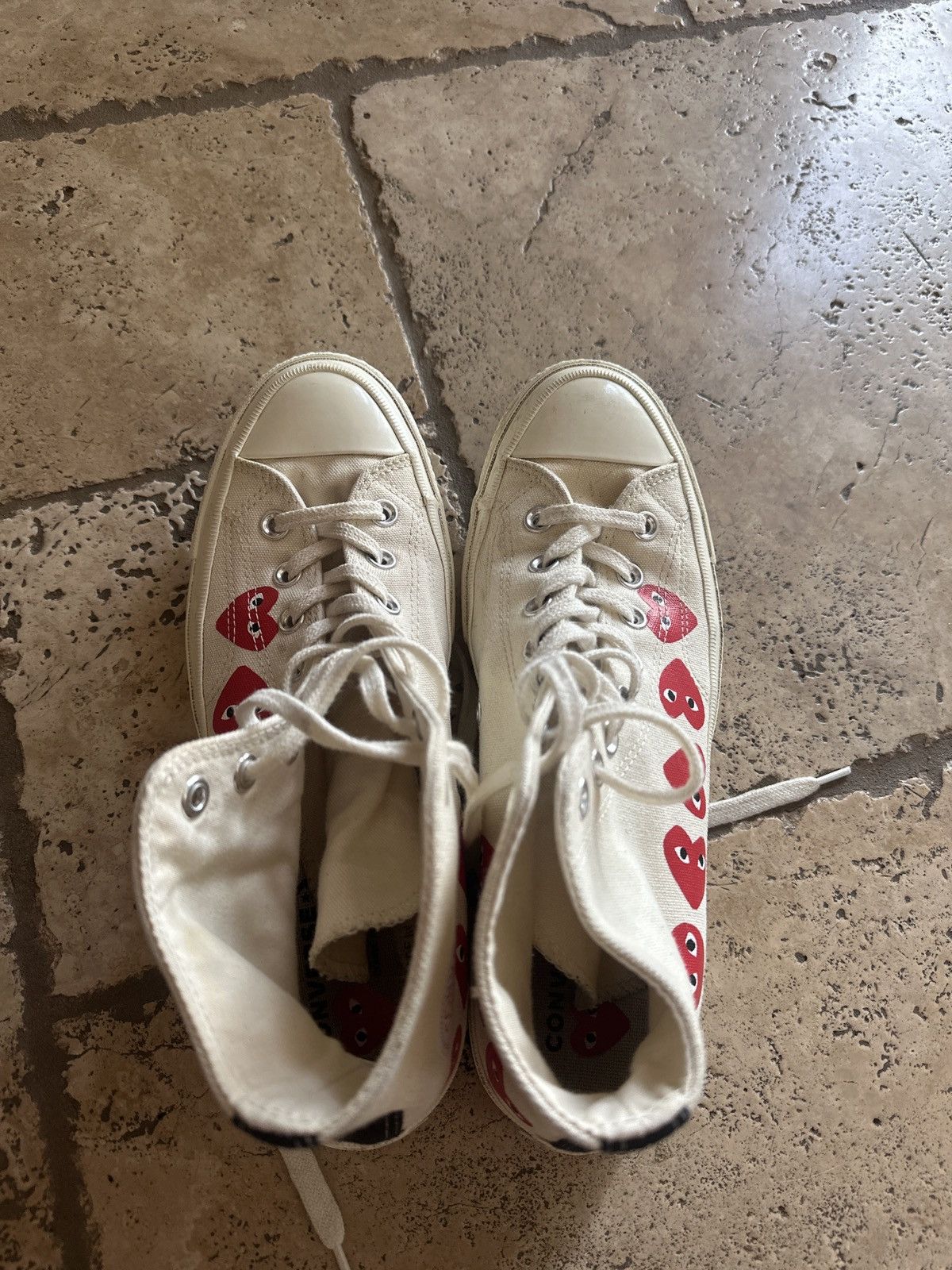 Comme des Garcons Converse Comme des Garçons Play x Chuck 70 Hi Top Size US 8.5 / EU 41-42 - 4 Thumbnail