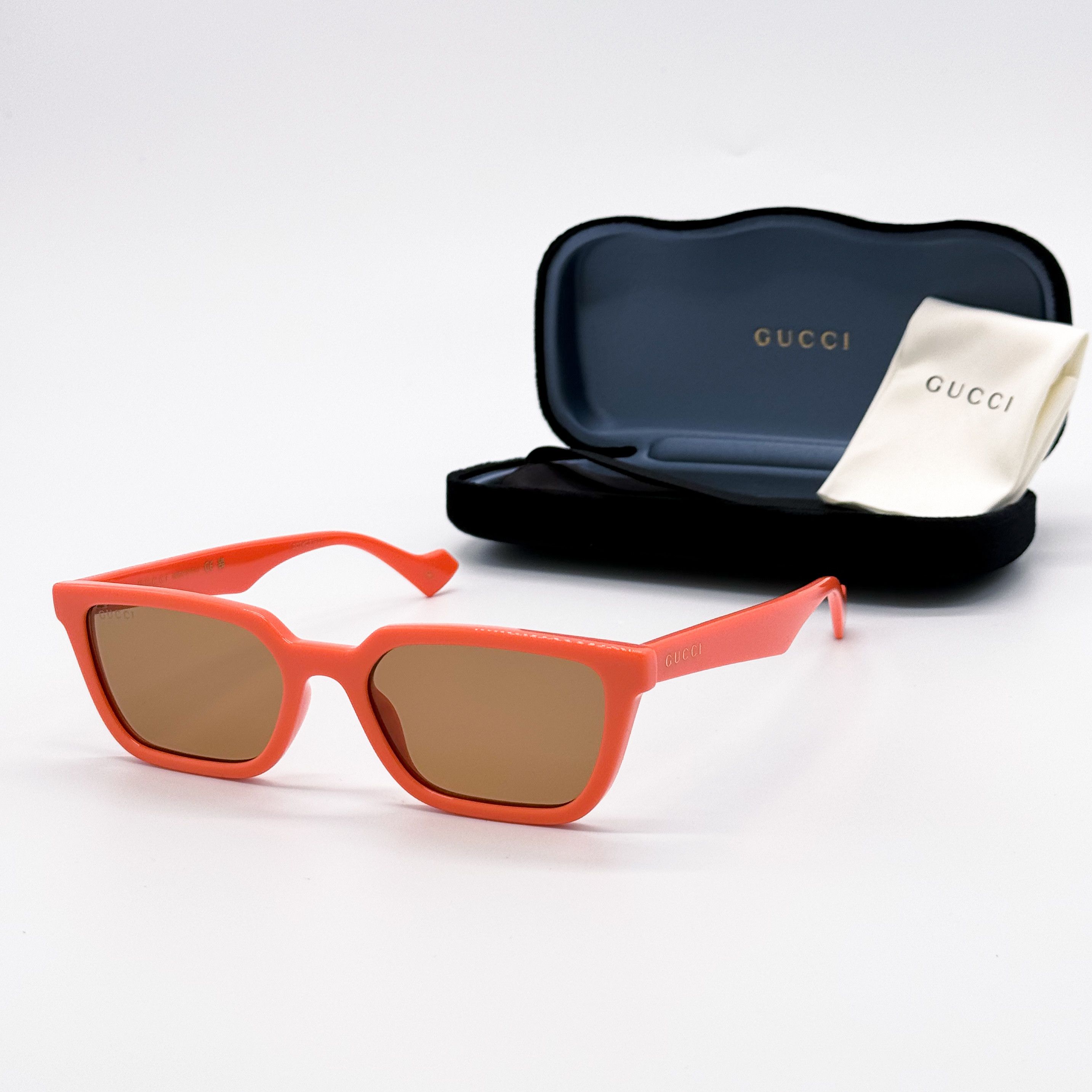 Gucci NEW GUCCI GG1539S 004 CAT EYE ORANGE SUNGLASSES GUCCI Size ONE SIZE - 2 Thumbnail