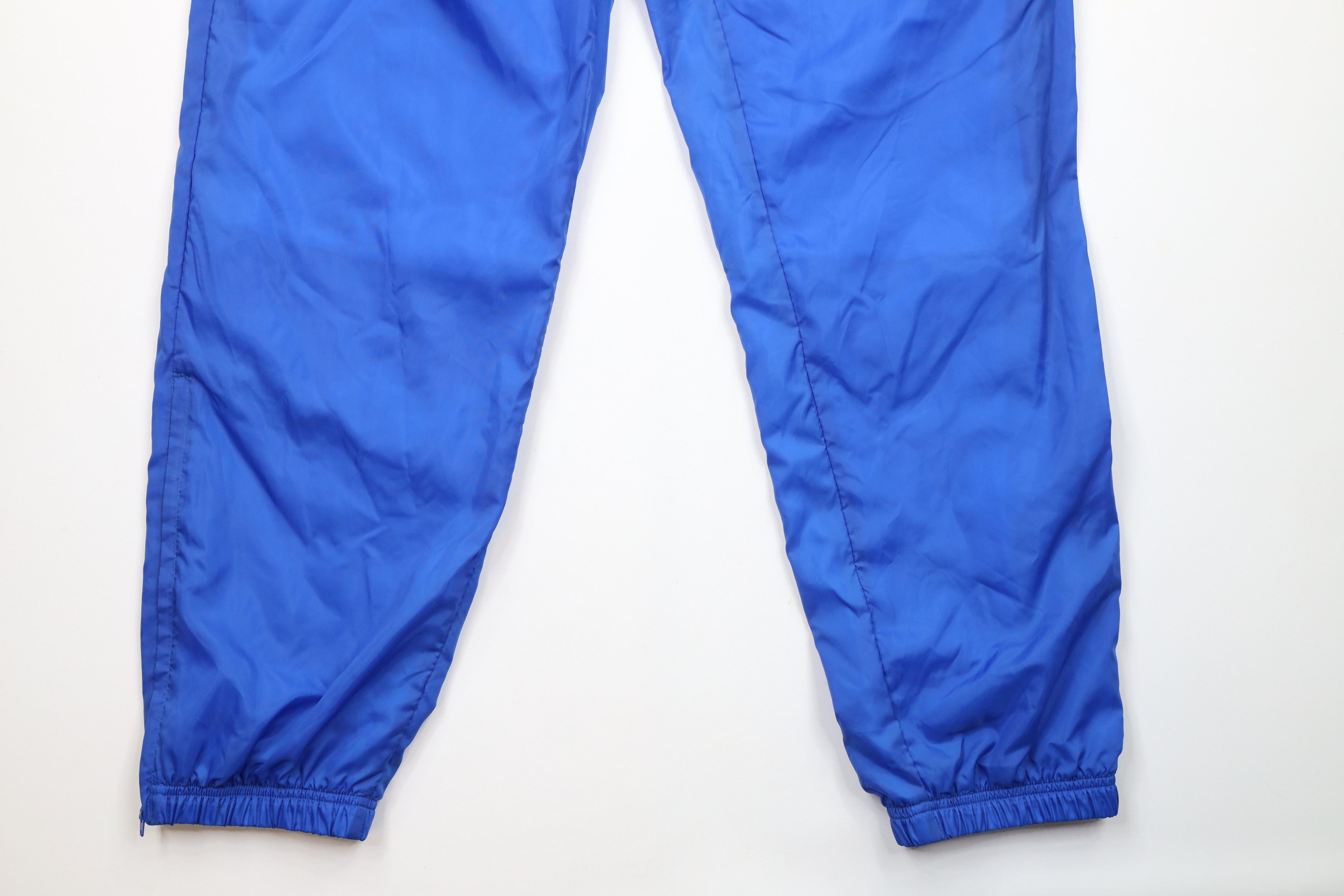 Reebok × Vintage Vintage 90s Reebok Lined Cuffed Nylon Joggers Pants Blue Size US 38 / EU 54 - 4 Thumbnail