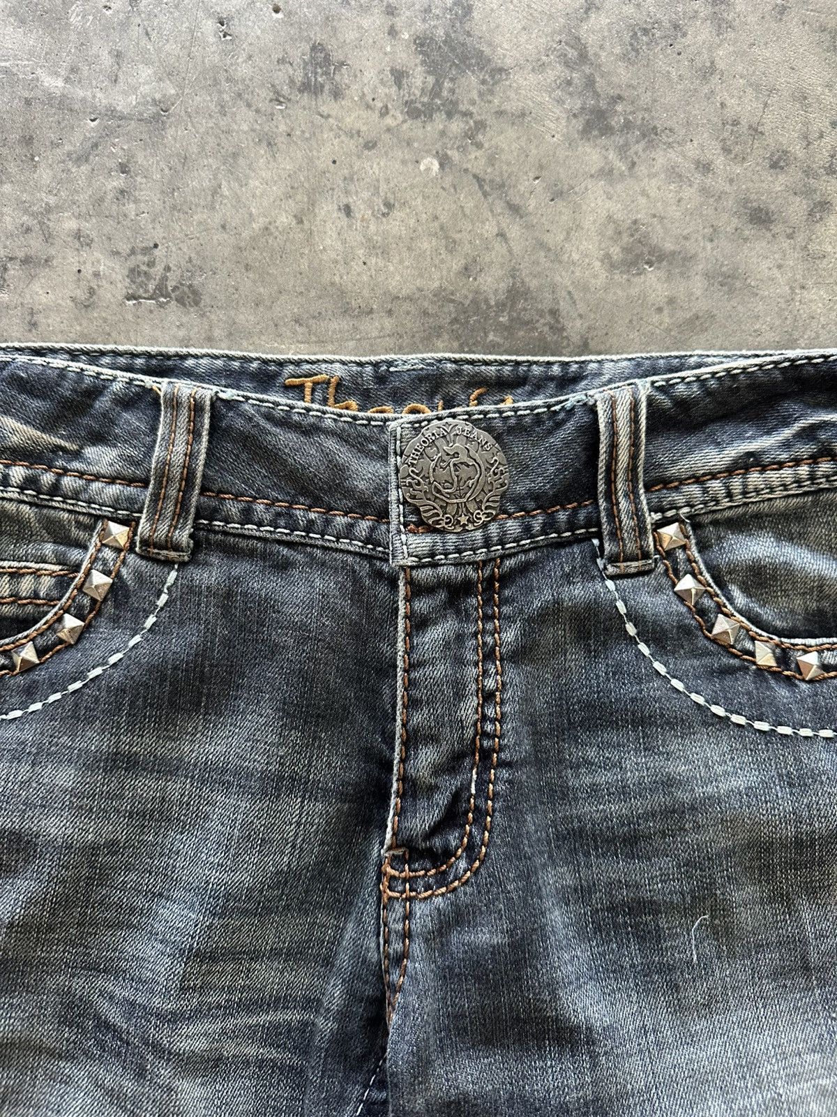 If Six Was Nine Y2K Theoria Flared Jeans Size 29" - 3 Thumbnail