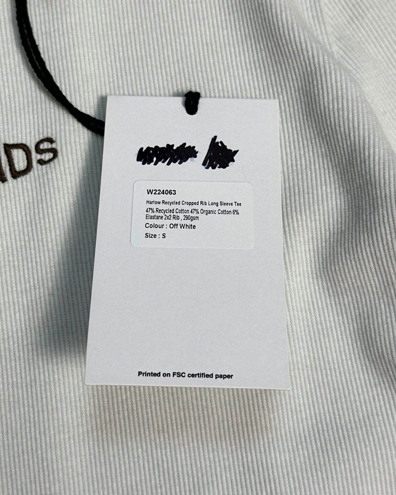 Afends NWT Afends - Harlow Recycled Cropped Ribbed Long Sleeve - S Size S / US 4 / IT 40 - 9 Thumbnail
