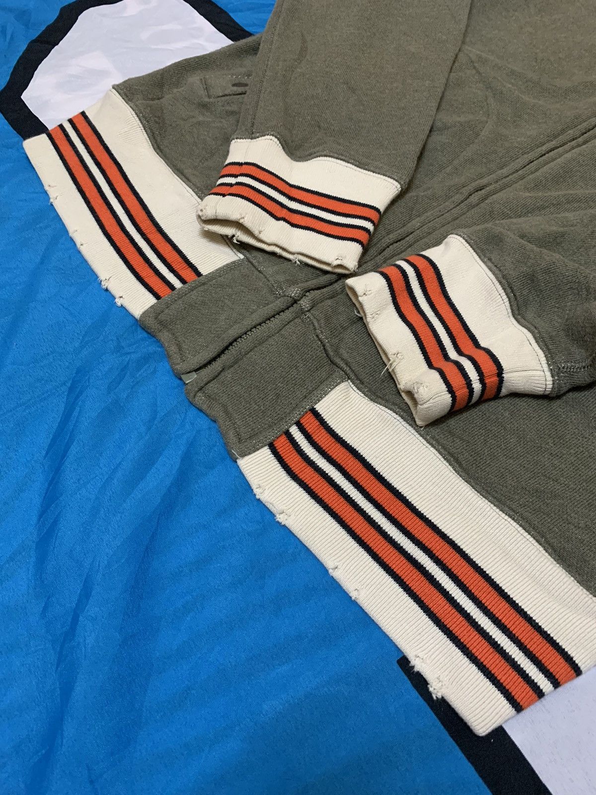 Adidas × Diesel Diesel Sweater Distressed Vtg Streetwear Olive Green Size US M / EU 48-50 / 2 - 12 Thumbnail