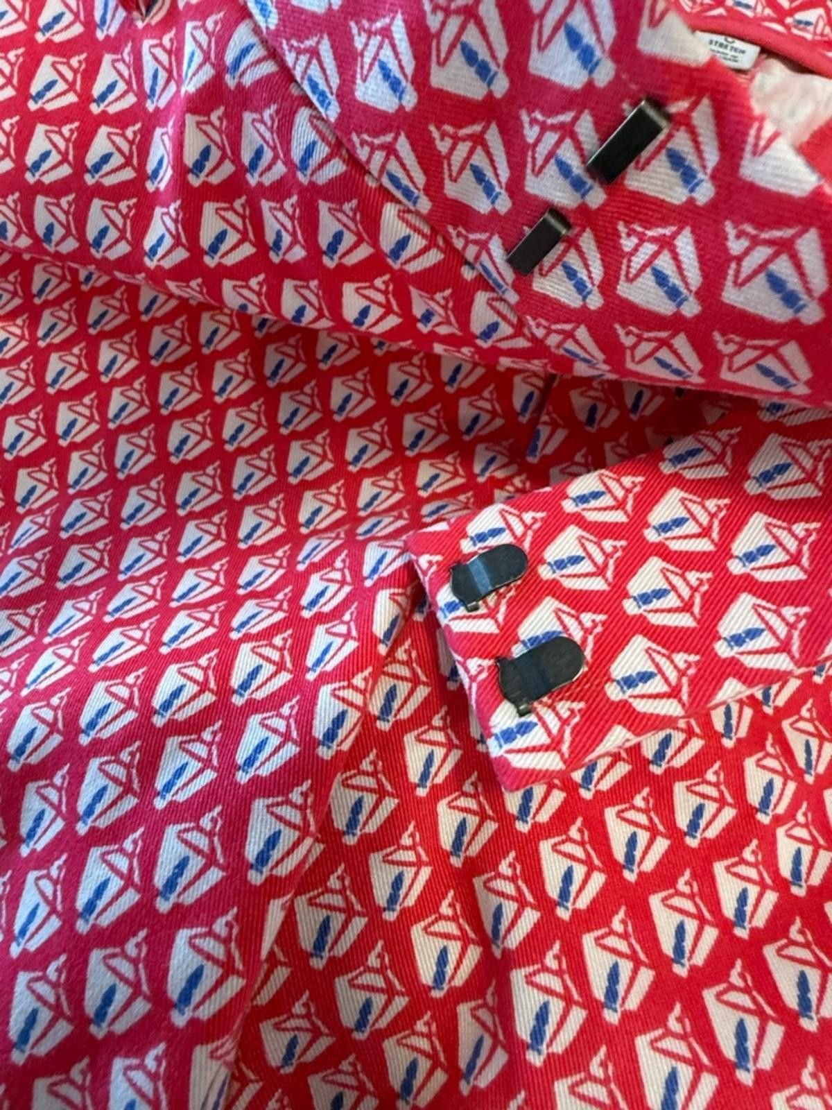 Gap Gap Slim Crop pants preppy red white blue boho pattern SZ 6 Size 28" / US 6 / IT 42 - 3 Thumbnail