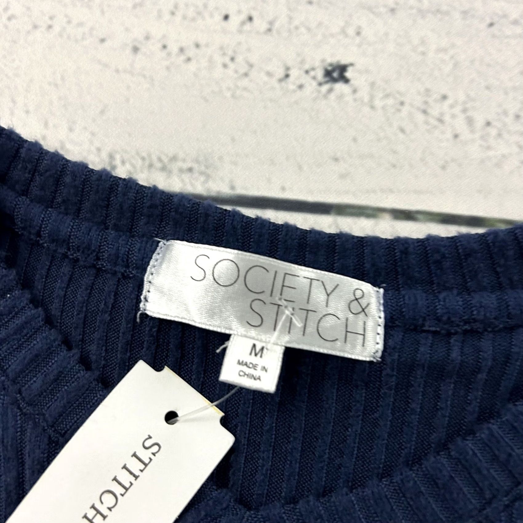 Vintage Stitch Fix Society + Stitch Long Sleeve Angelina Relaxed Top Women's Medium Blue Shirt Womens Size M / US 6-8 / IT 42-44 - 2 Thumbnail