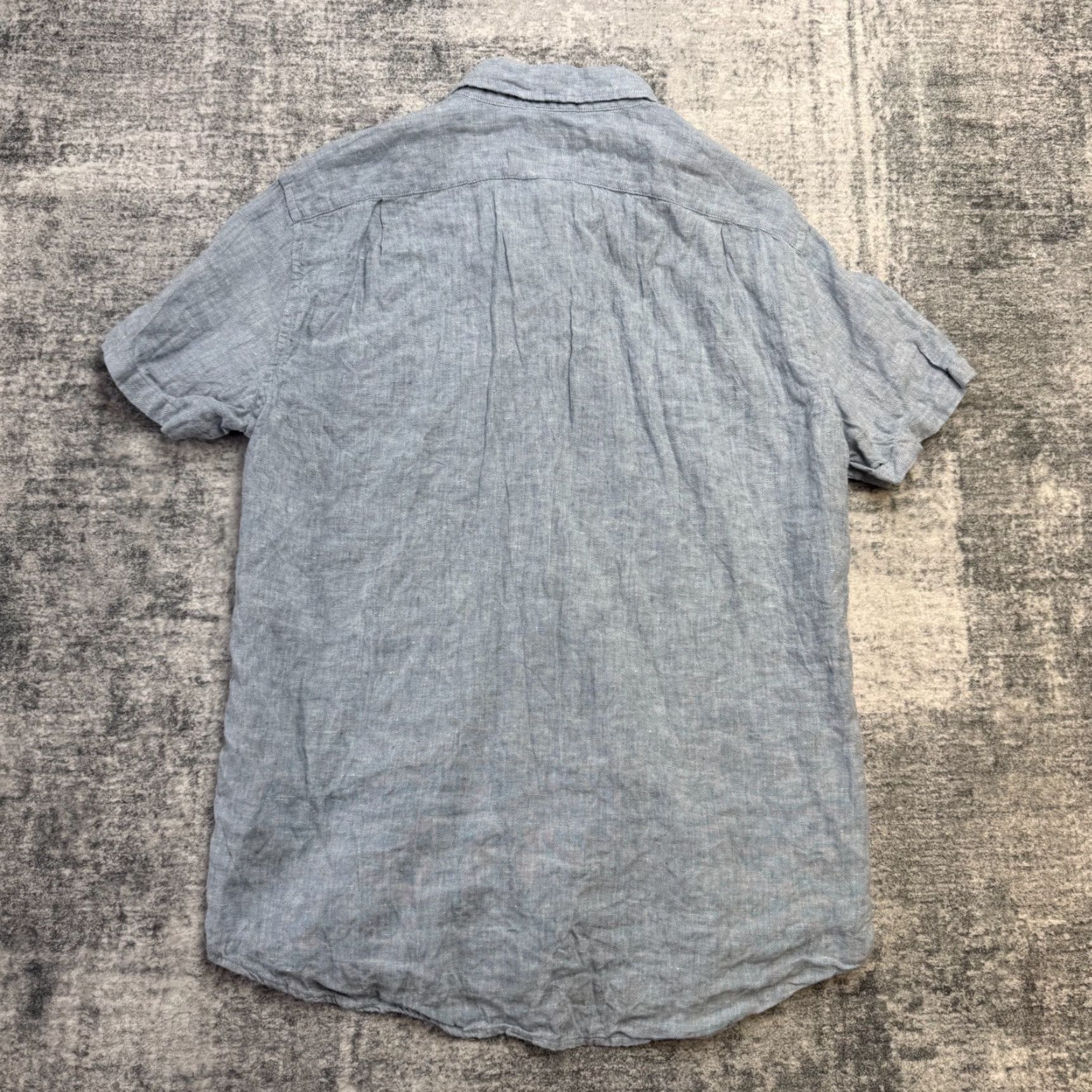 J.Crew J.CREW Shirt Mens L Light Blue Linen Blend Button-Down Beach Coastal Resort Casual Travel) Size US L / EU 52-54 / 3 - 5 Thumbnail