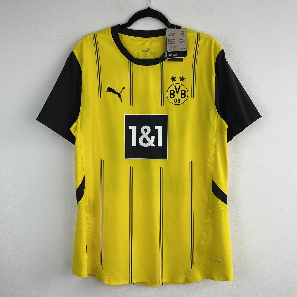 Puma Borussia Dortmund Gittens Authentic Home Jersey 2024/2025 Size US XL / EU 56 / 4 - 2 Thumbnail