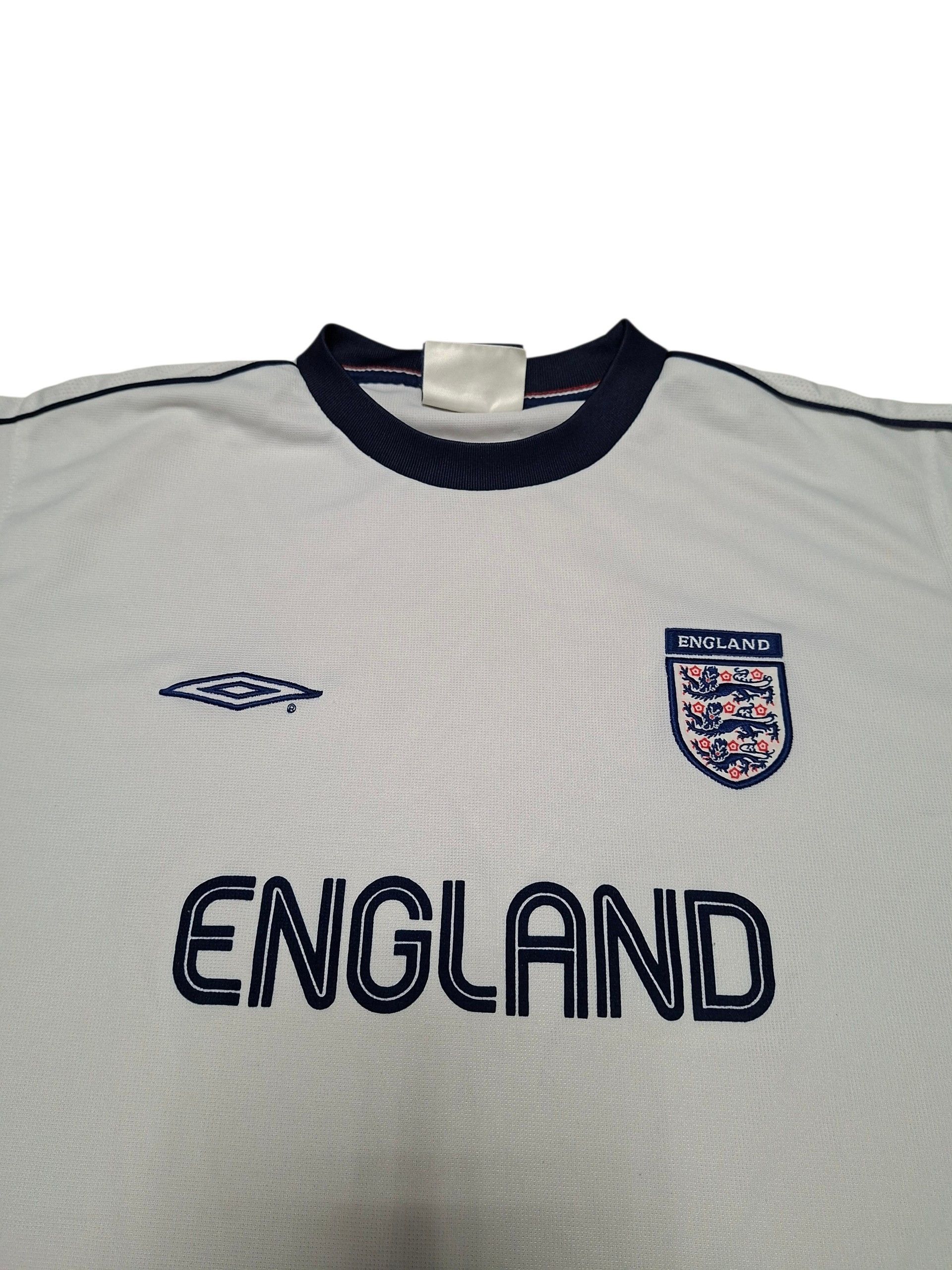 Umbro ENGLAND UMBRO VINTAGE BIG LOGO SOCCER JERSEY TEE Size US L / EU 52-54 / 3 - 2 Thumbnail