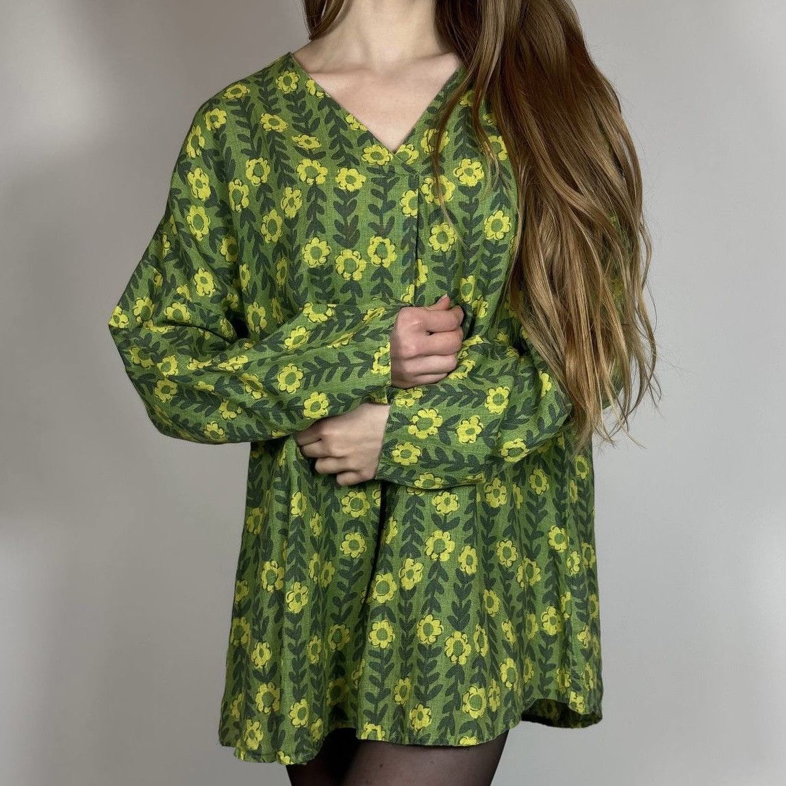 Gudrun Sjoden Vintage Y2K Gudrun Sjoden Floral Flower Boxy Blouses Shirt Size L / US 10 / IT 46 - 2 Thumbnail