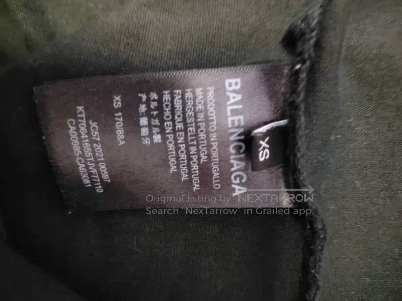 Balenciaga Balenciaga Short Sleeve T-Shirt with Buckle Size US XS / EU 42 / 0 - 5 Thumbnail