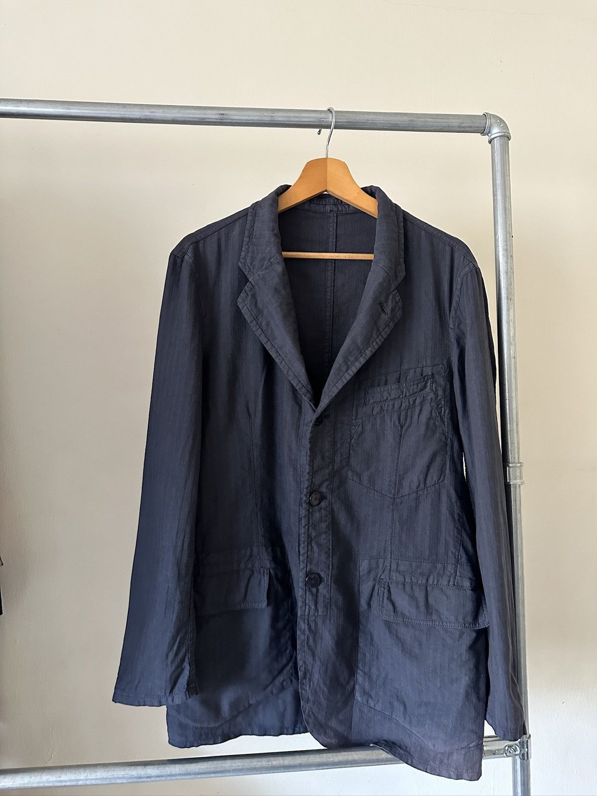 Emporio Armani 2000s Emporio Armani Linen Jacket Size US M / EU 48-50 / 2 - 5 Thumbnail