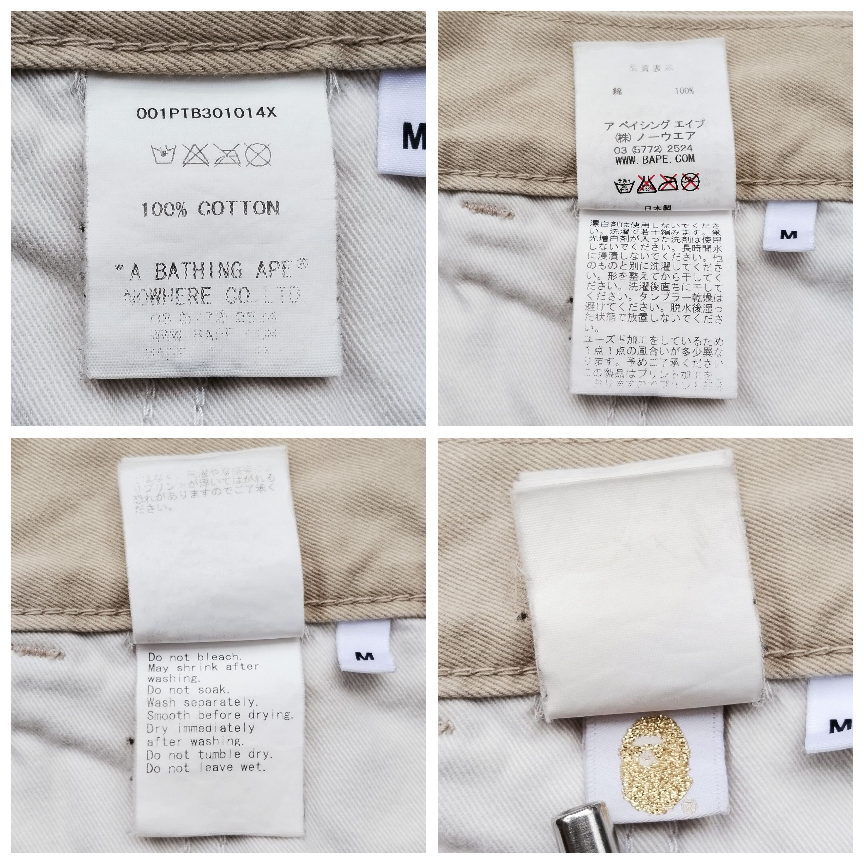 Bape 2015 Bape Ape Print Chino Pants Size US 32 / EU 48 - 7 Thumbnail