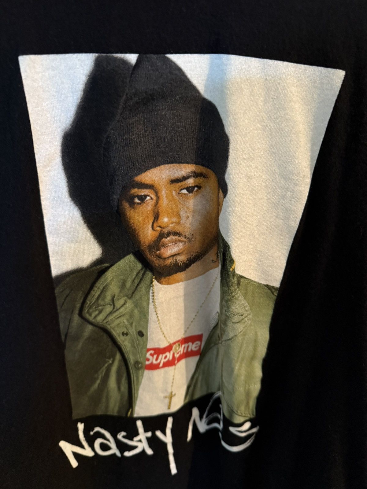 Supreme Authentic Supreme x Nas Tee Medium Size US M / EU 48-50 / 2 - 2 Thumbnail