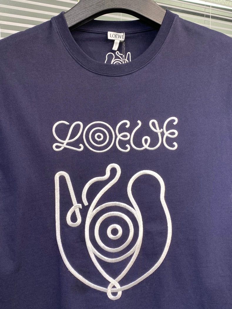 Loewe LOEWE Flower embroidered logo Navy blue Size M / US 6-8 / IT 42-44 - 6 Thumbnail
