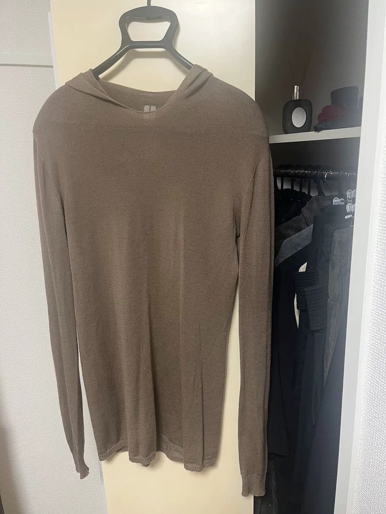 Rick Owens Rick Owens Dust Hooded Knit Top - dmc Size US S / EU 44-46 / 1 - 1 Thumbnail