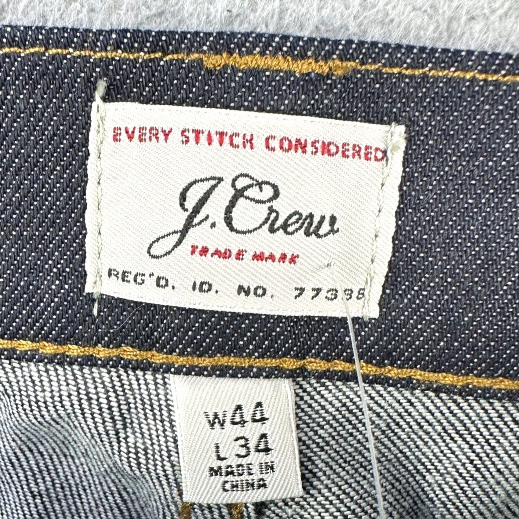 J.Crew J. Crew 770 Jeans Mens Straight Leg 44X34 Dark Blue Kurabo Premium Japanese Denim Size US 44 / EU 60 - 4 Thumbnail
