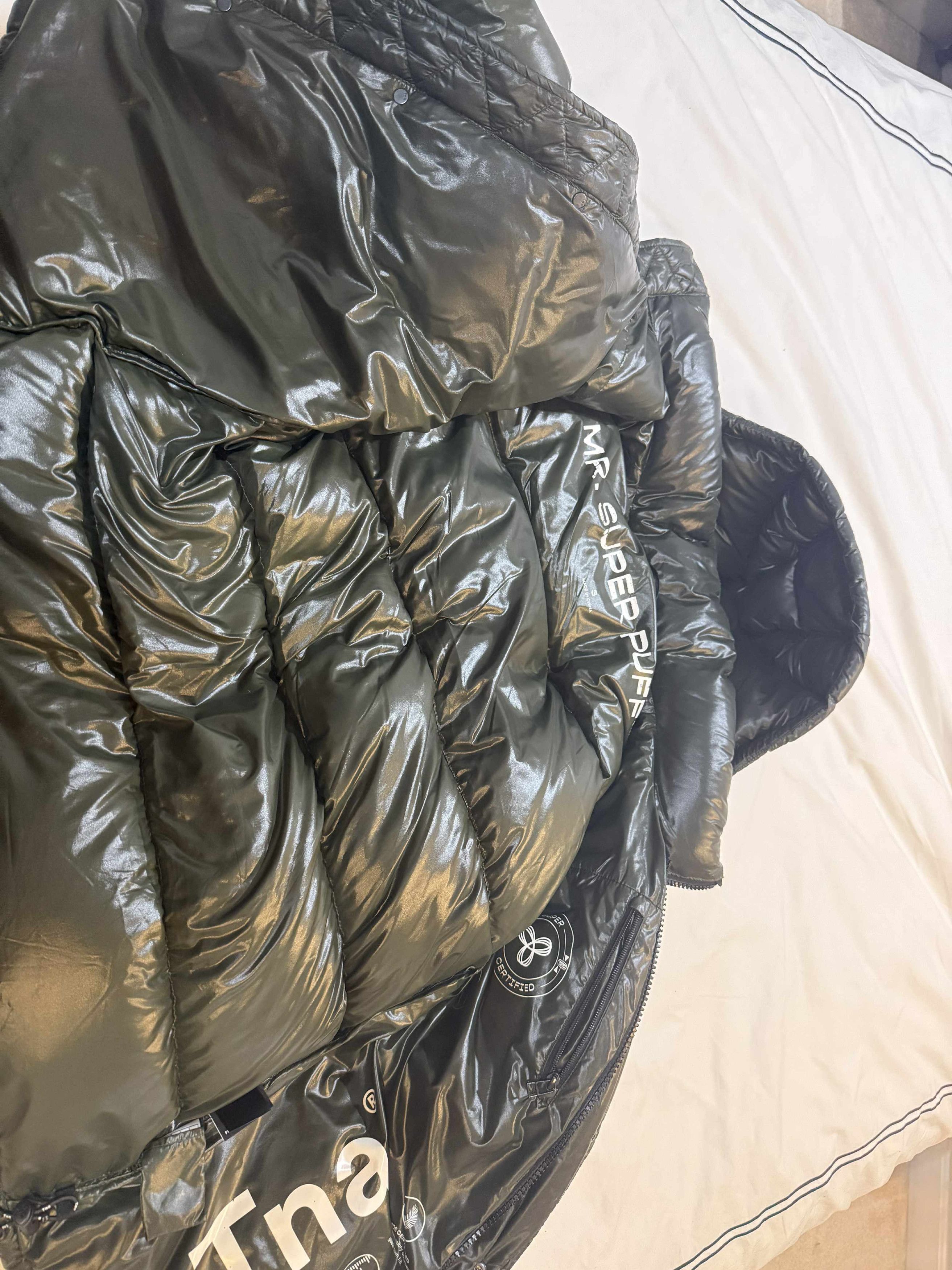 Aritzia Aritzia Shiny Forest Green Super Puff Jacket Size US S / EU 44-46 / 1 - 9 Thumbnail