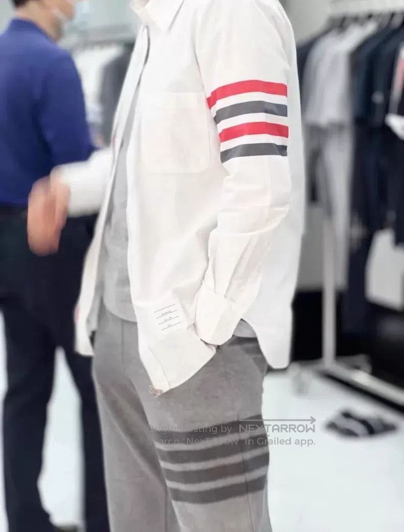 Thom Browne Thom Browne Four Stripe Shirt Size US M / EU 48-50 / 2 - 9 Thumbnail