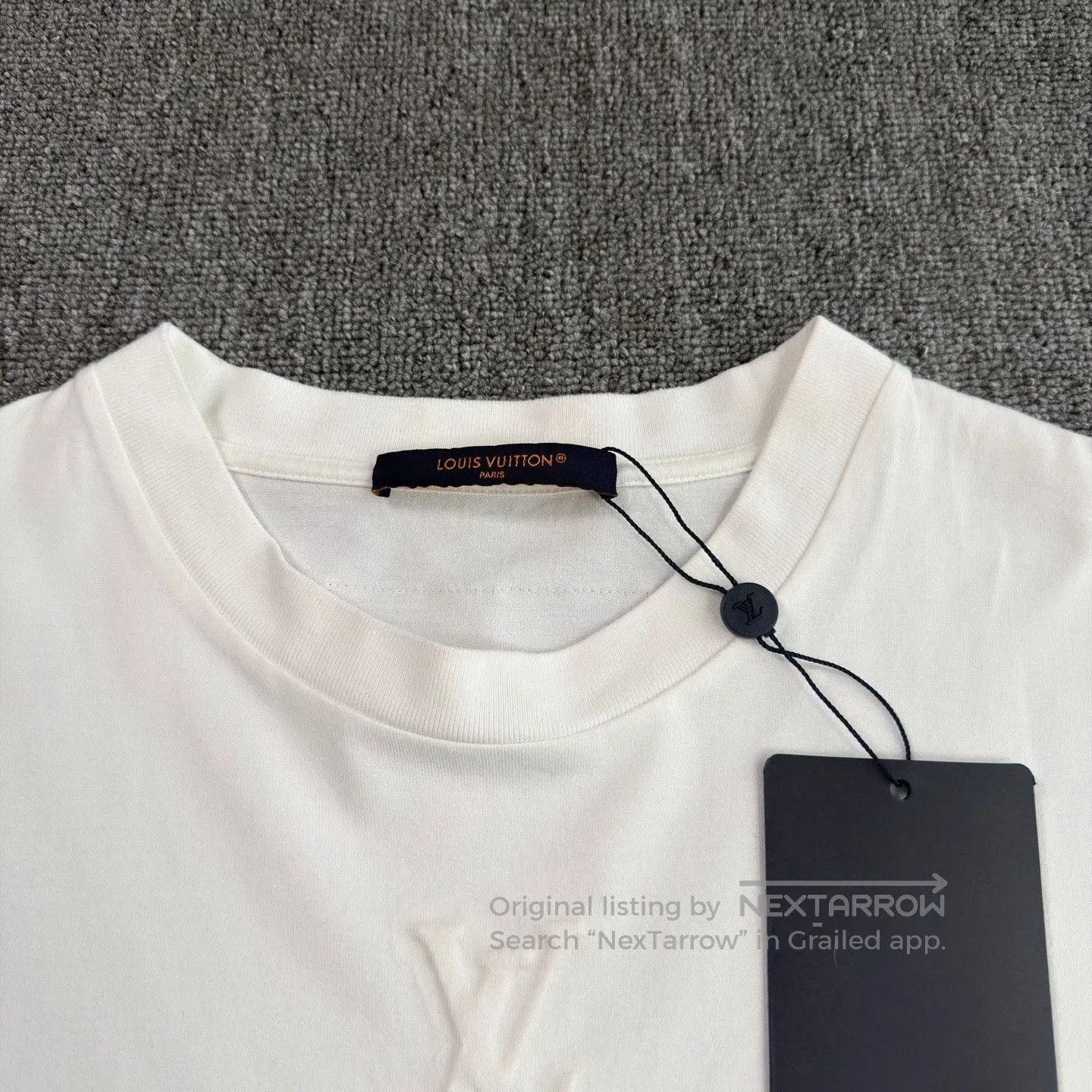 Louis Vuitton LV 25 Embossed Logo White T-Shirt. Size US M / EU 48-50 / 2 - 3 Thumbnail
