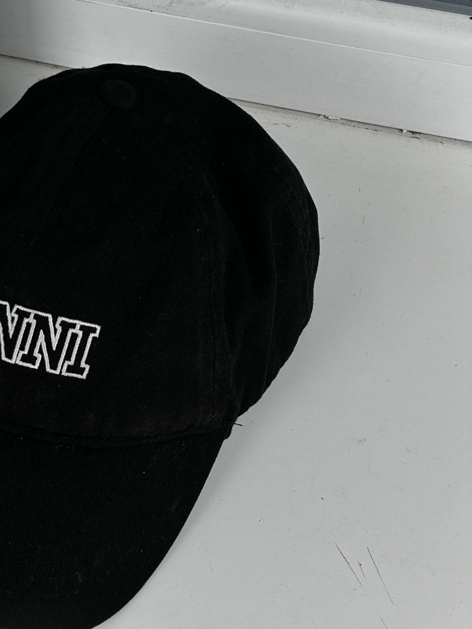 Other Luxury Ganni Unisex Black Snapback Hat Made In Portugal Size ONE SIZE - 3 Thumbnail
