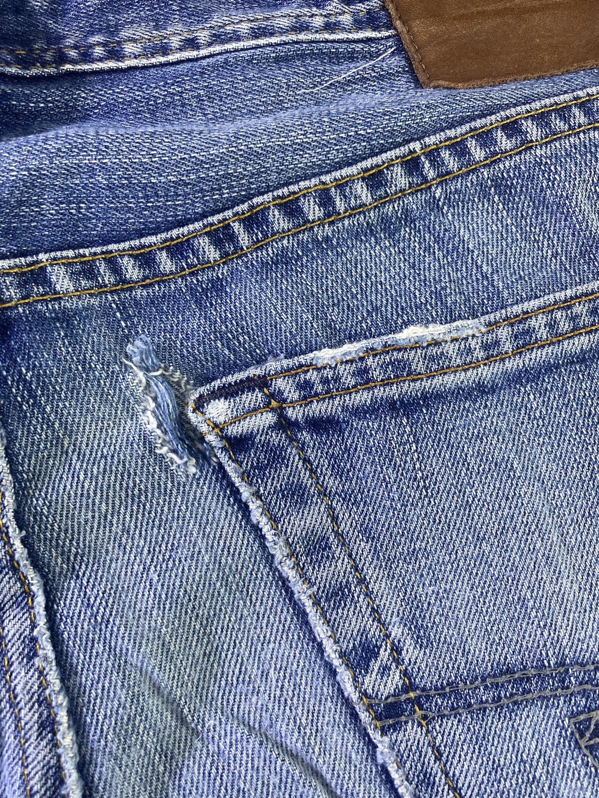 AG Adriano Goldschmied × Japanese Brand AG Adriano Goldschmied Blue Wash Denim - J941 Size 32" / US 10 / IT 46 - 16 Thumbnail